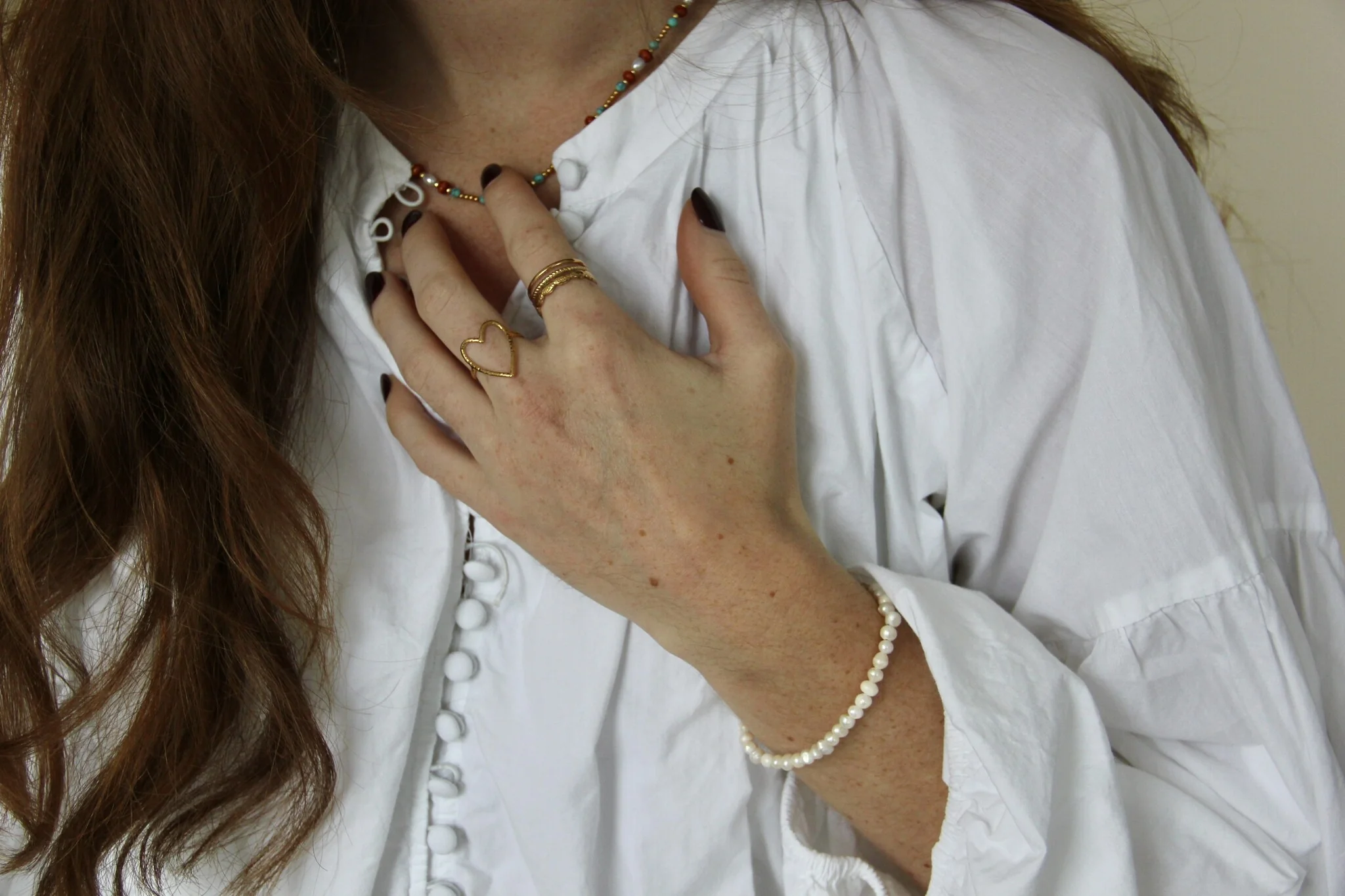 100% Real Fresh Water Pearl- Armband - Edelstahl - Image 6