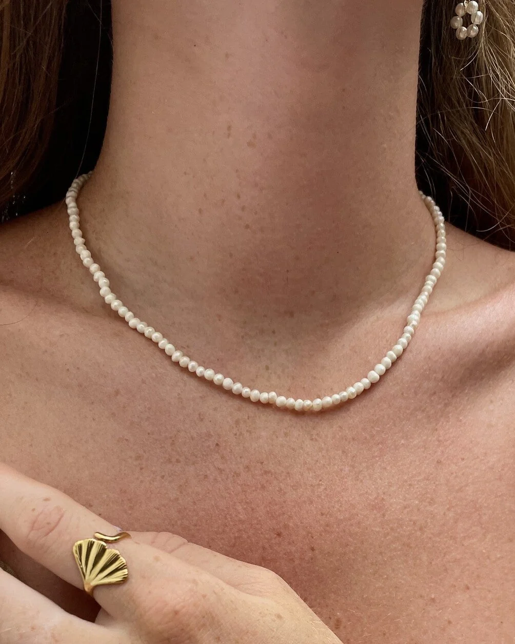 100% Real Fresh Water Pearl - Halskette - Edelstahl - Image 3