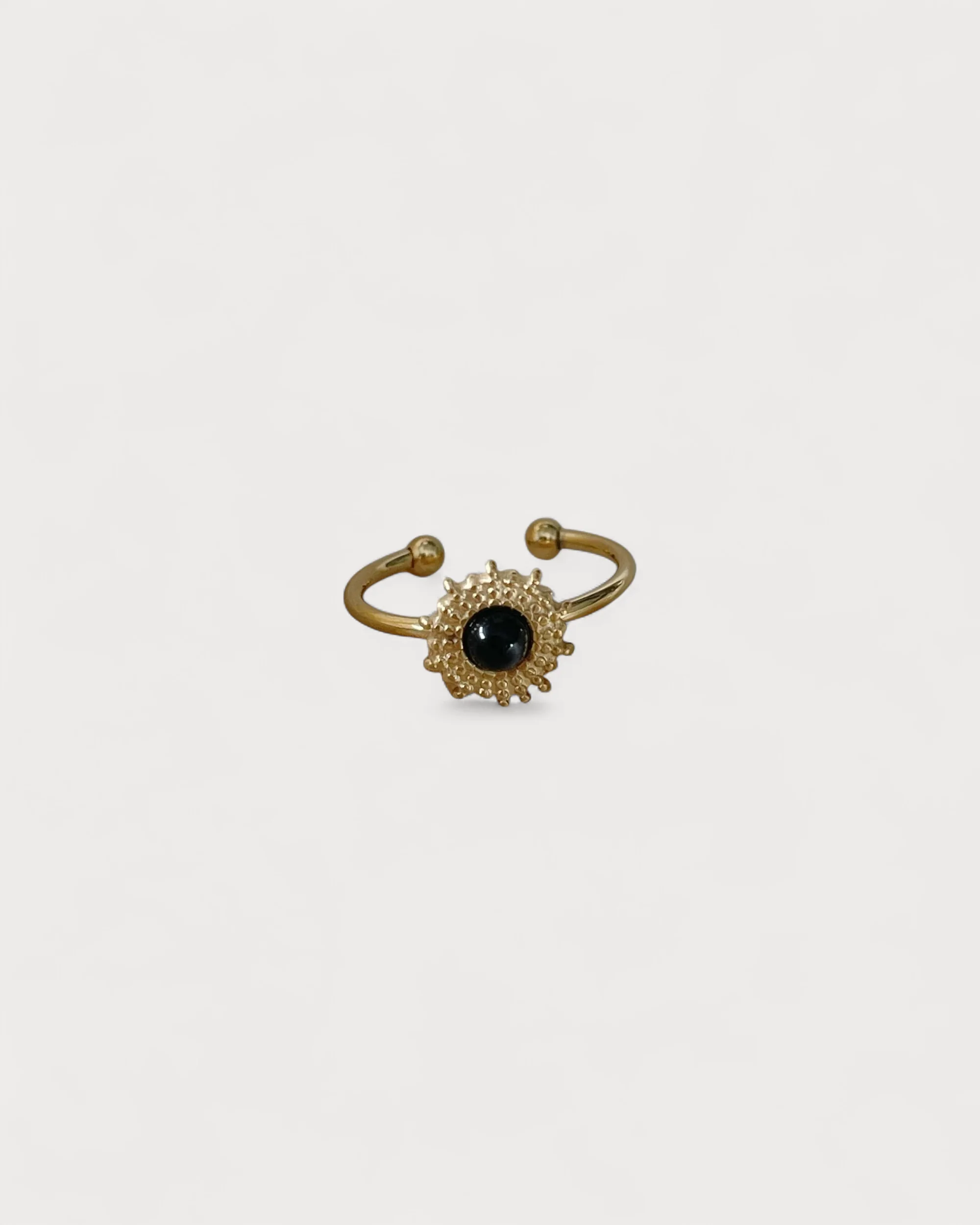Alice - Ring - Naturstein - Edelstahl - Verstellbar - Image 3