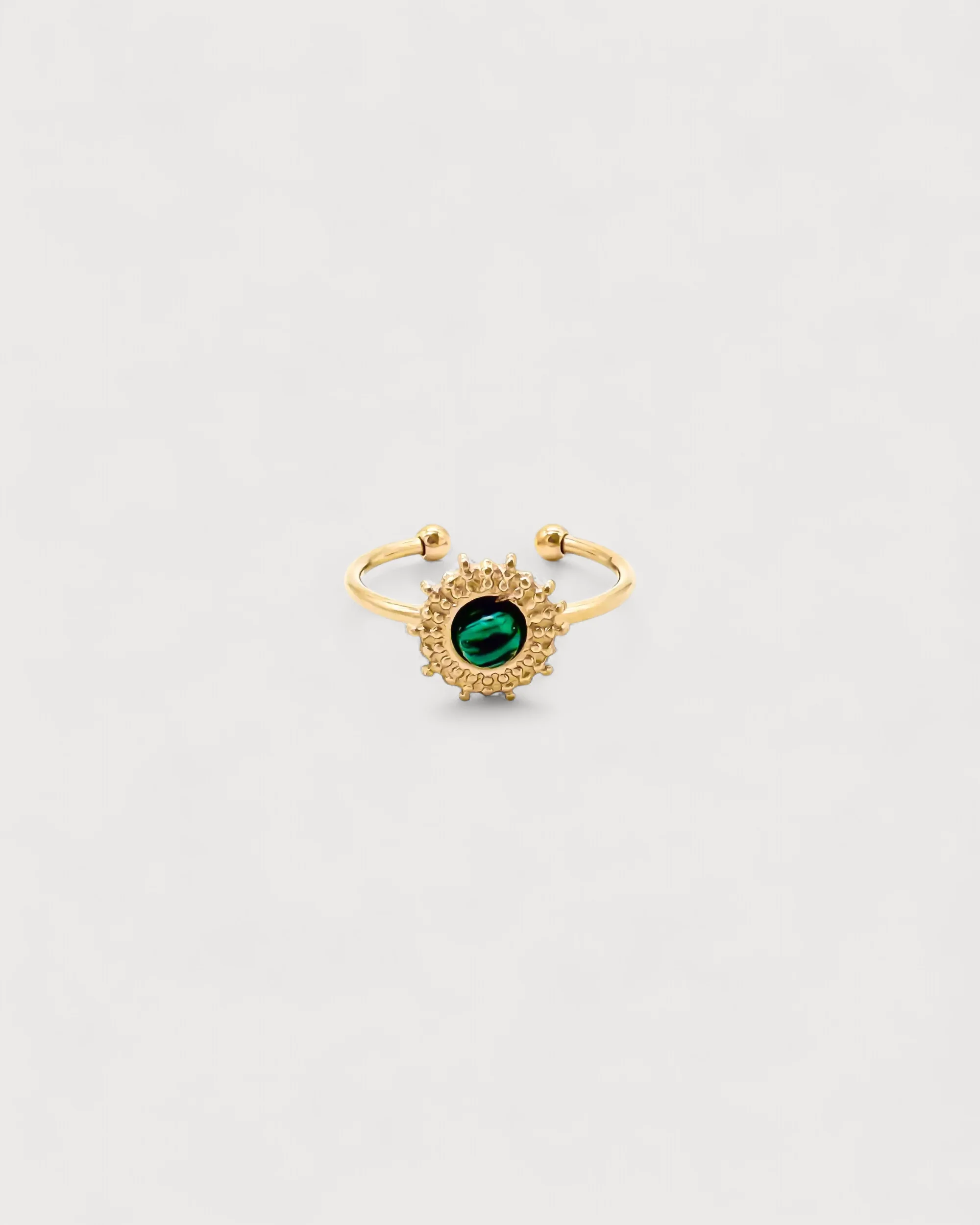 Alice - Ring - Naturstein - Edelstahl - Verstellbar - Image 4