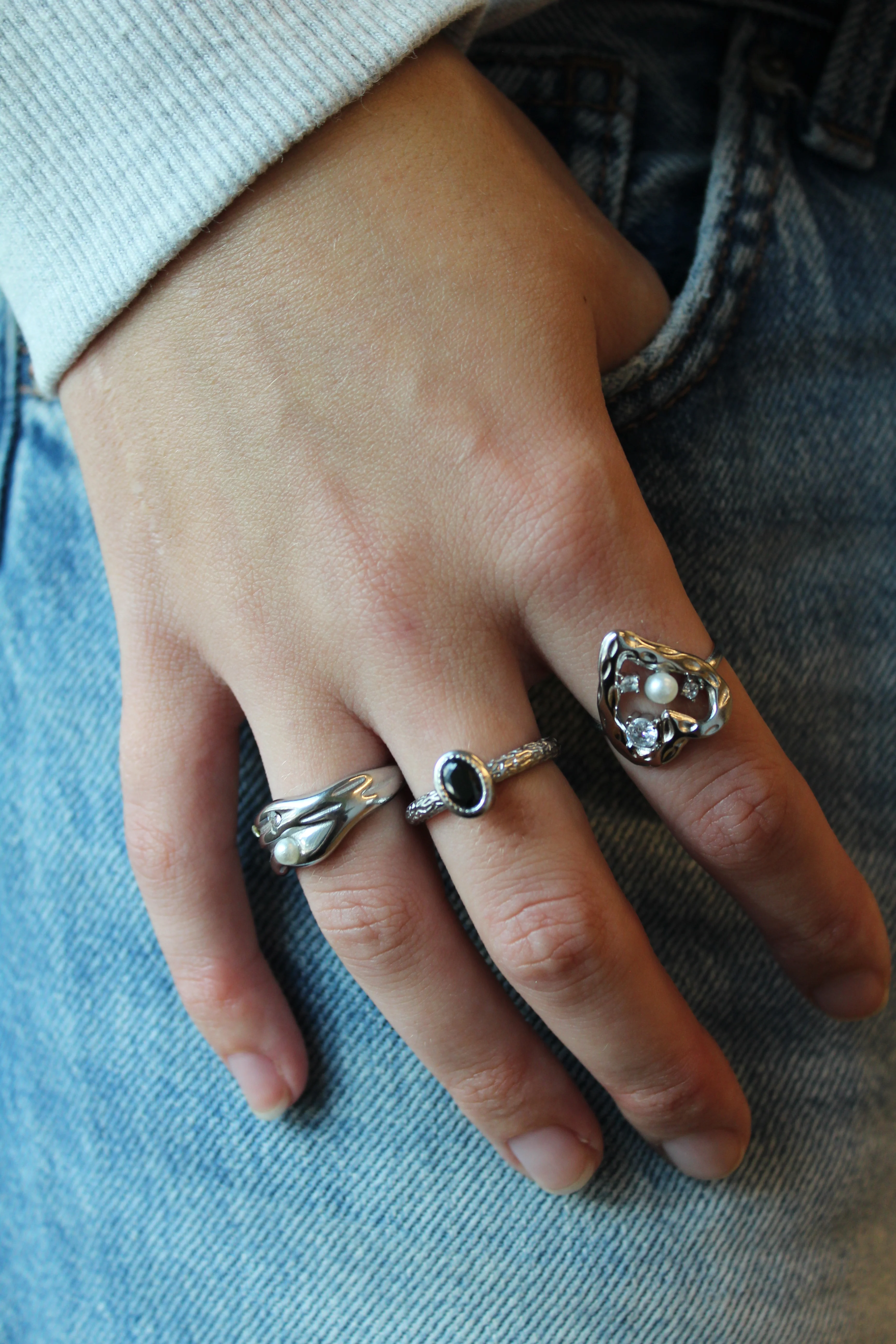 Amara - Ring - Edelstahl - Verstellbar - Image 2