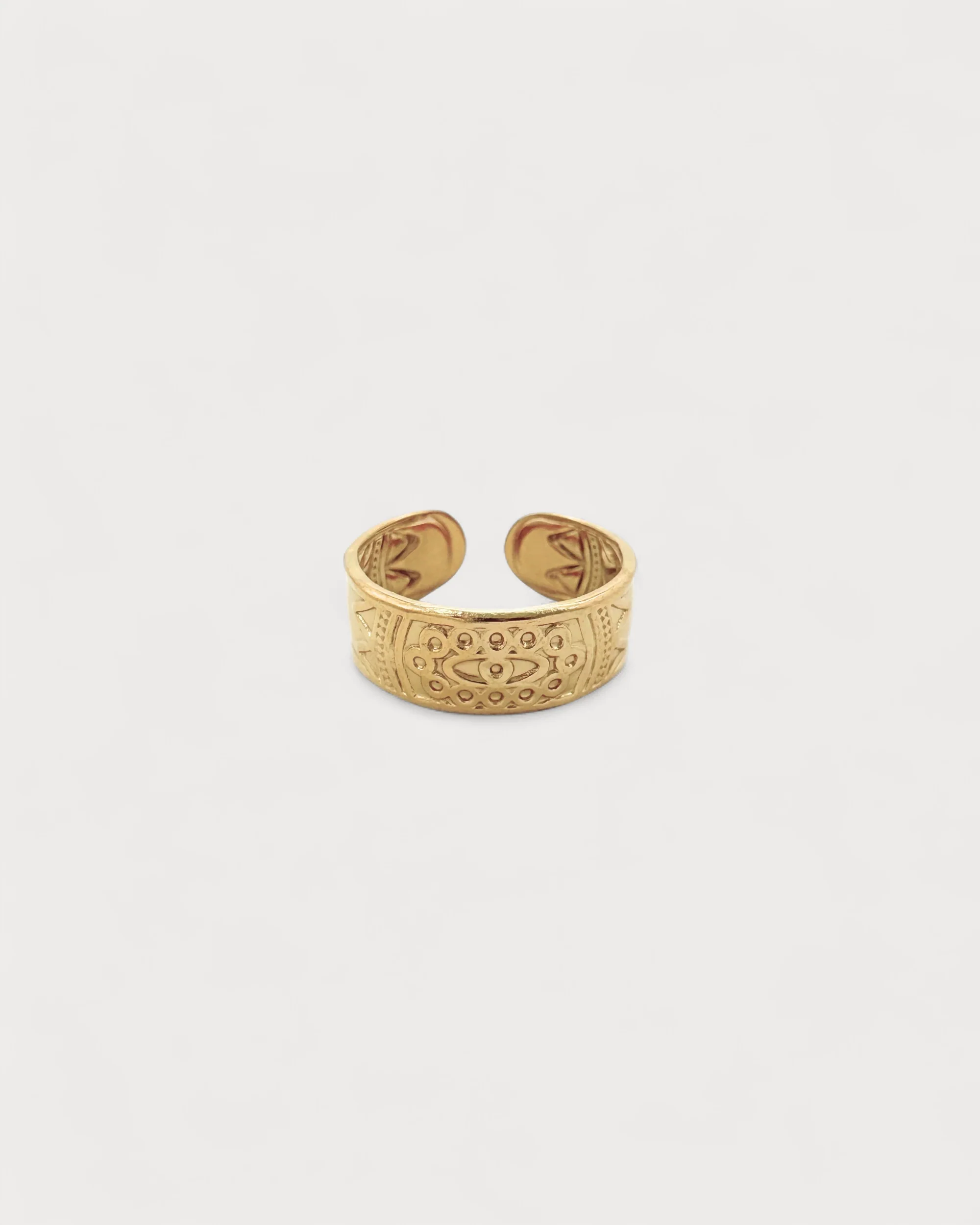 Azteke - Ring - Edelstahl - Einstellbar