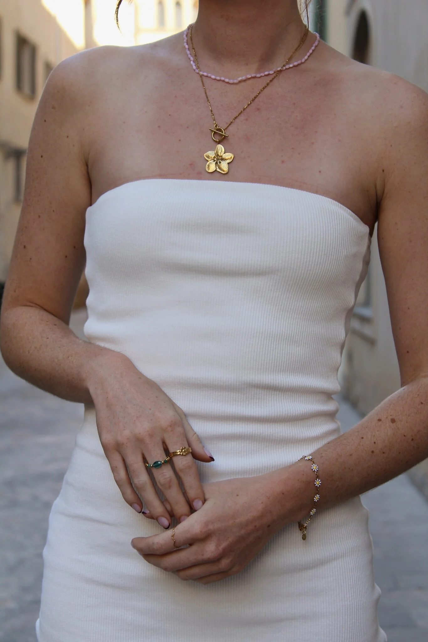 Blossom Flower - Ring - Edelstahl - verstellbar - Image 3