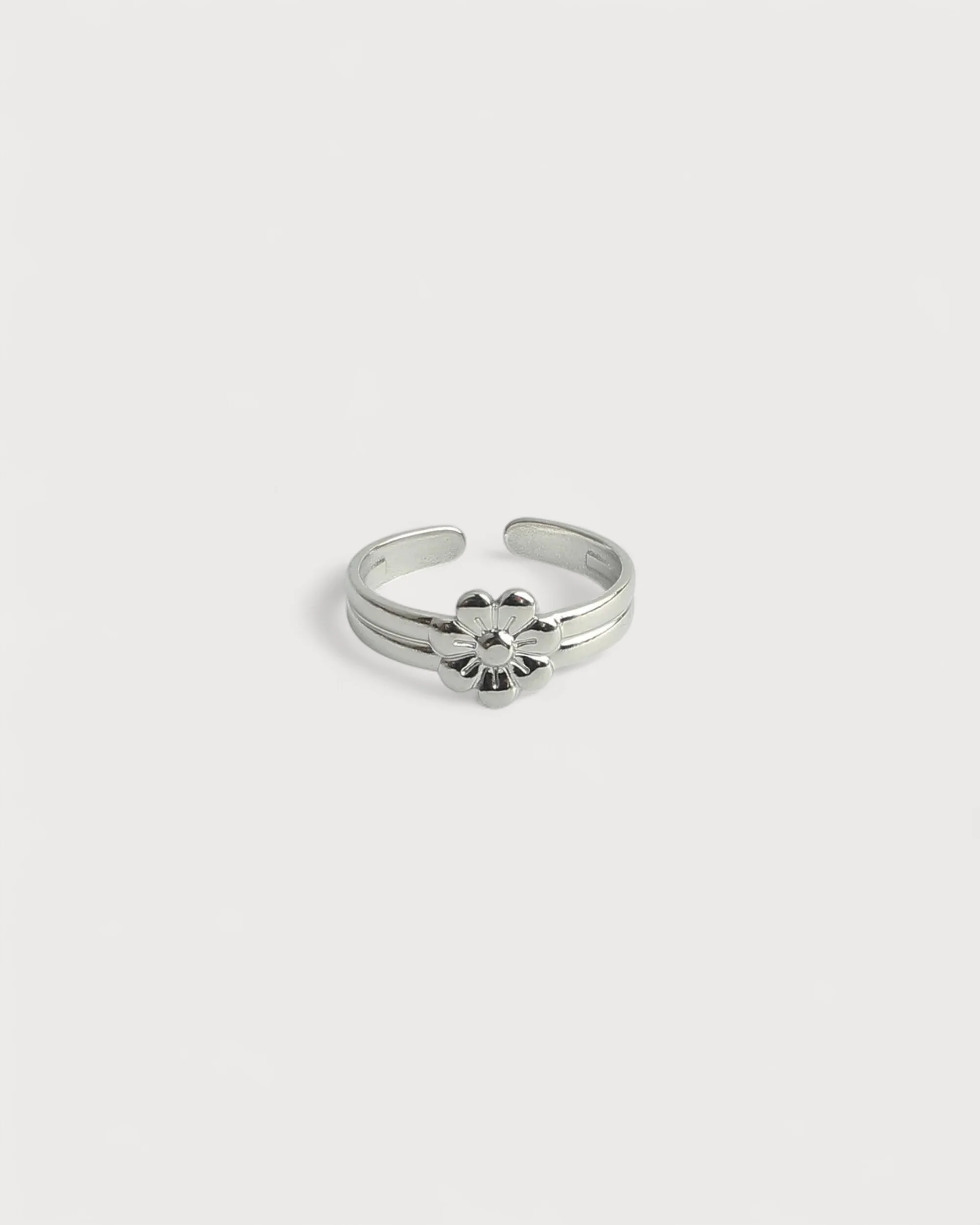 Blossom Flower - Ring - Edelstahl - verstellbar - Image 4