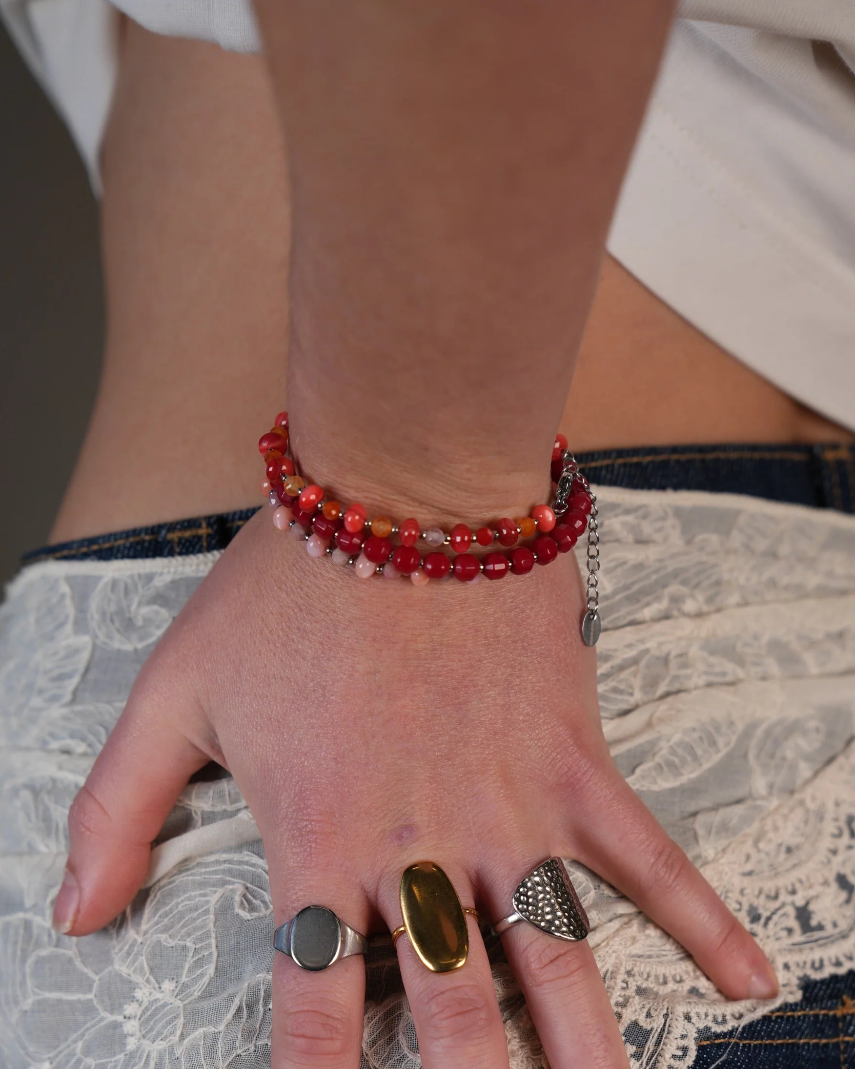 Celia - Armband - Naturstein - Edelstahl - Image 6