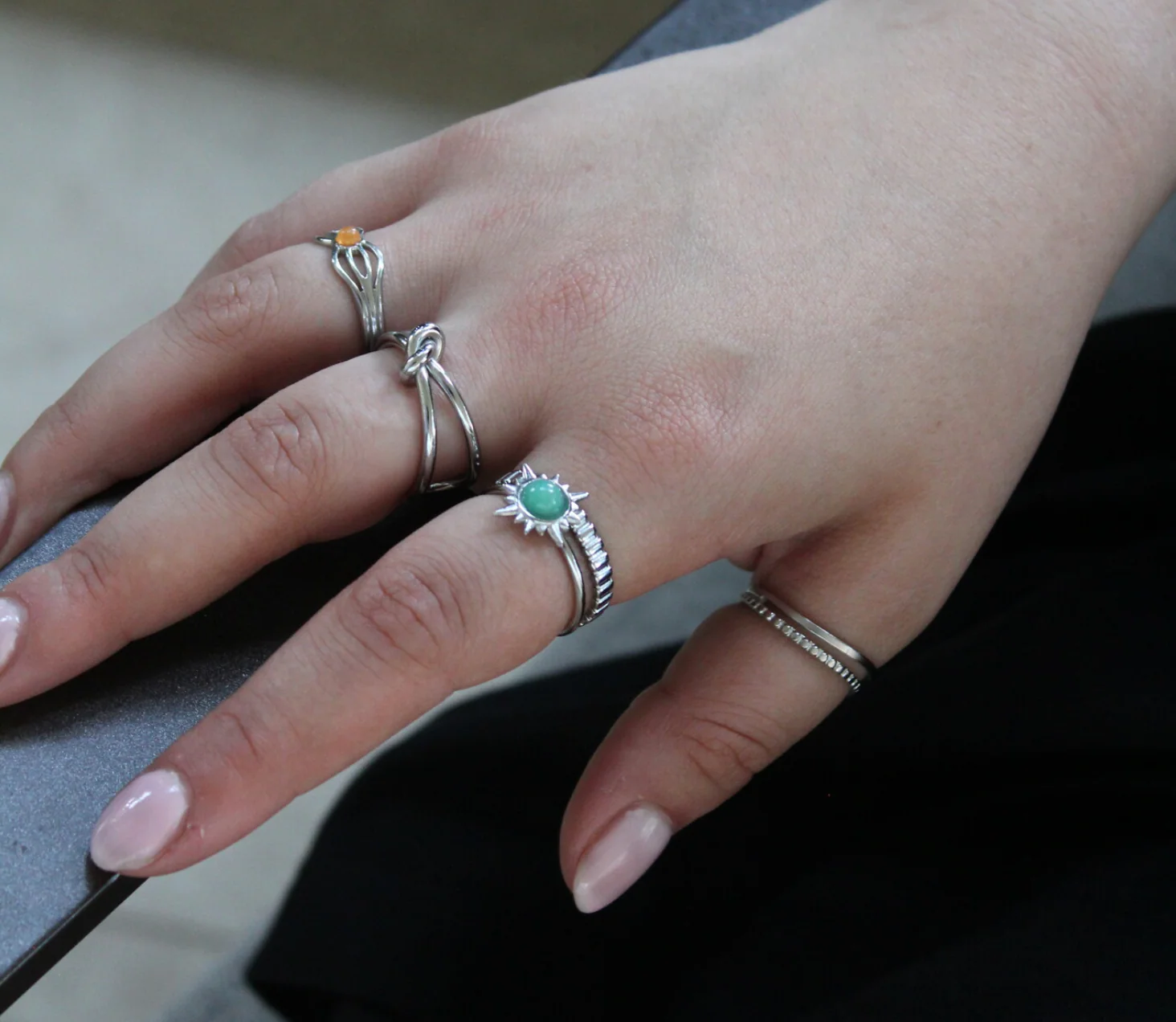 Chasing the sun - Ring - Verstellbar - Edelstahl - Image 8