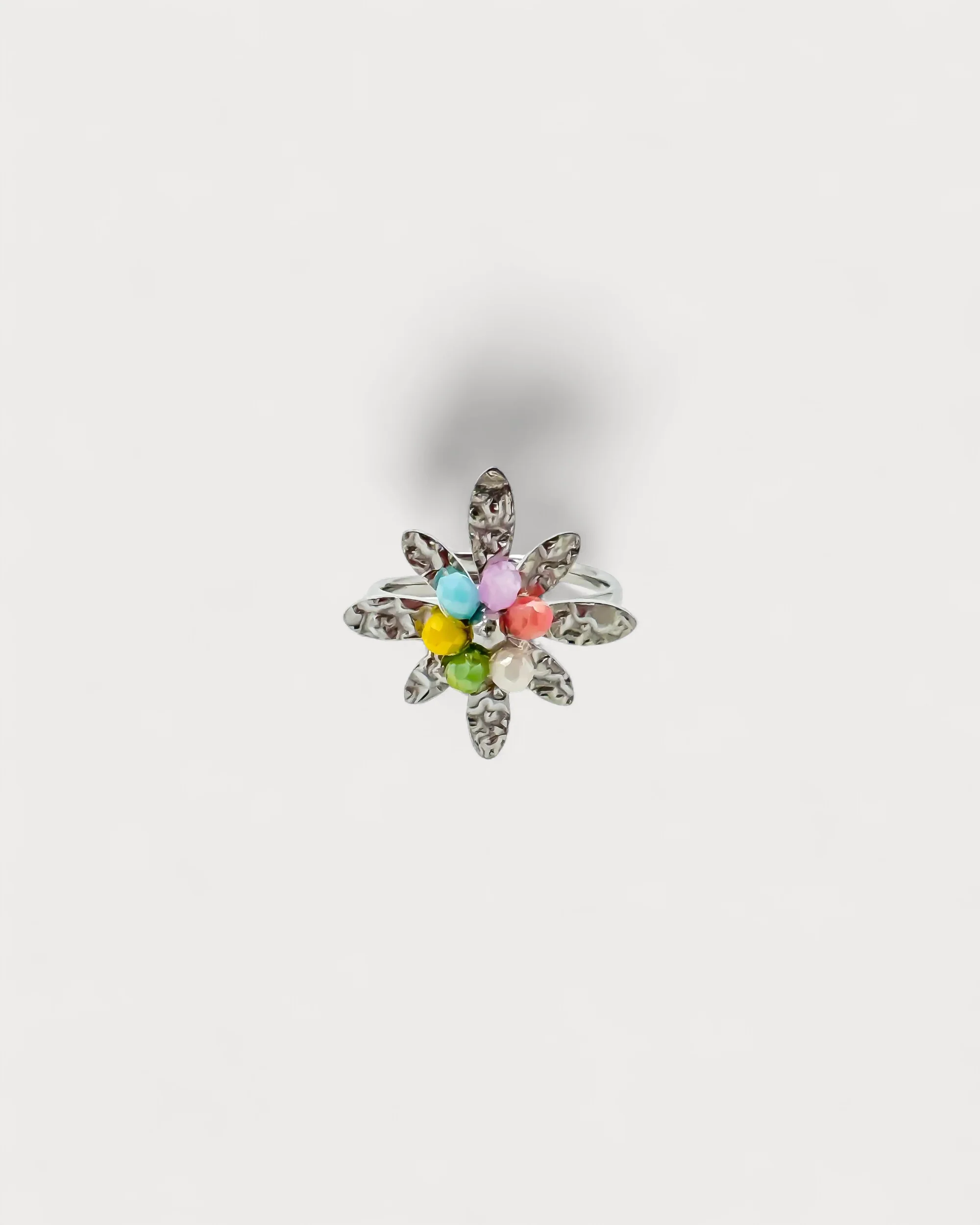 Bunte Blume - Ring - Edelstahl - verstellbar - Image 5