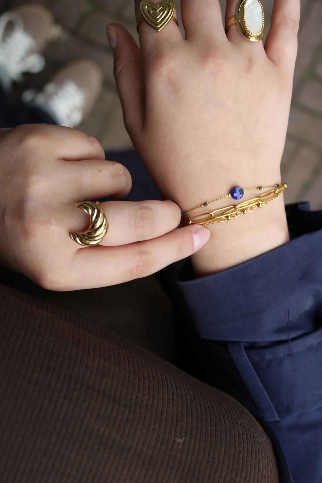Croissant - Ring - Edelstahl - Einstellbar - Image 4