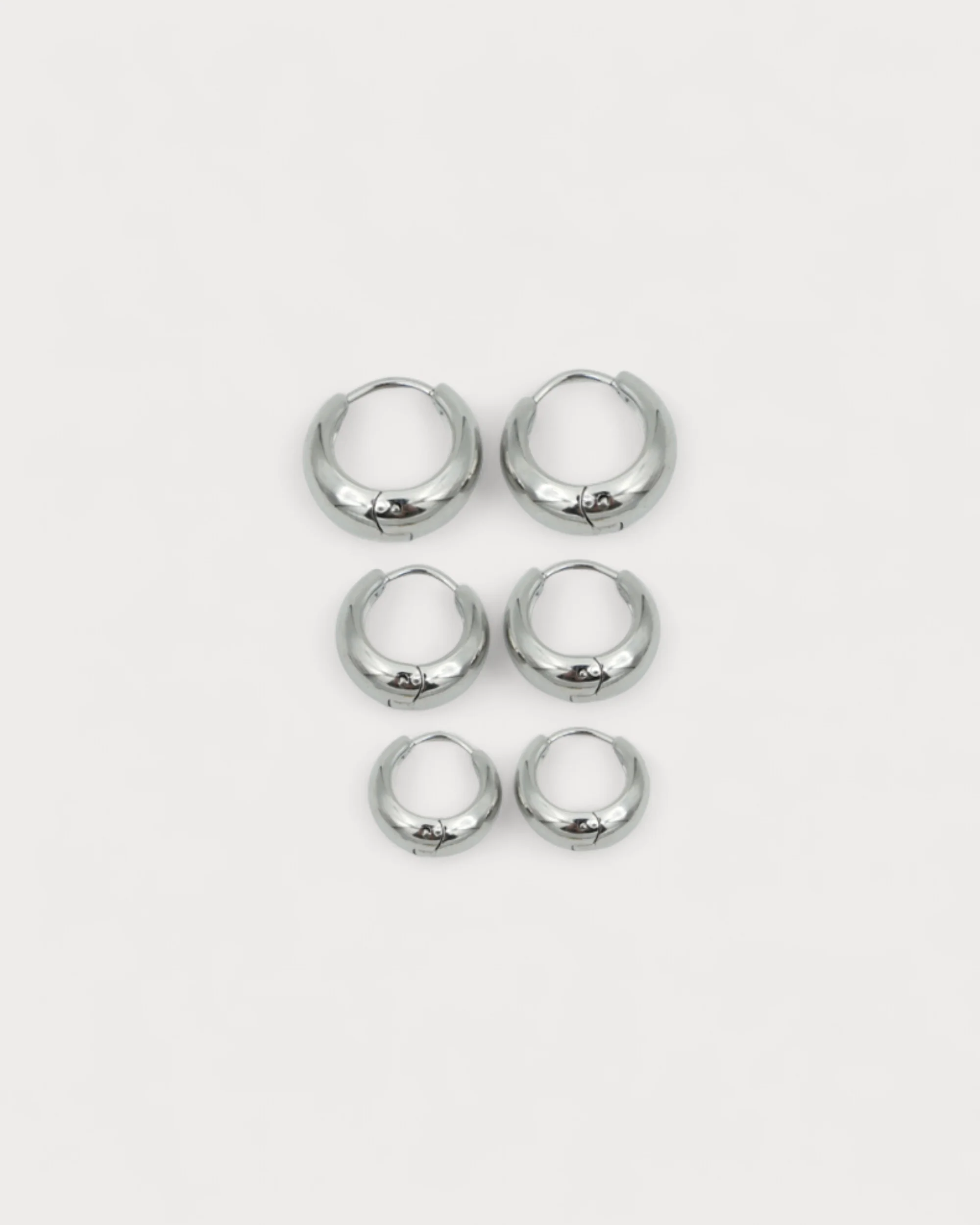 Crush Hoops - Ohrringe - Edelstahl - Image 5