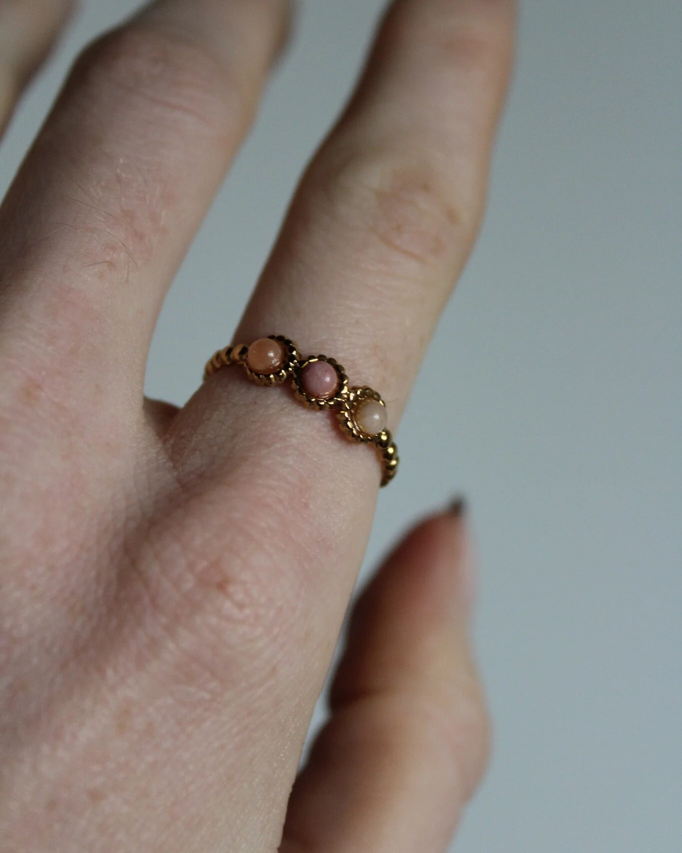 Demi - Ring - Naturstein - Edelstahl - Verstellbar - Image 16