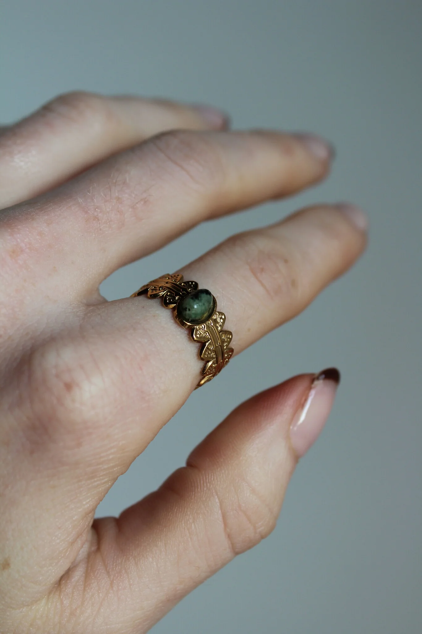 Didi - Ring - Naturstein - Edelstahl - Verstellbar - Image 11