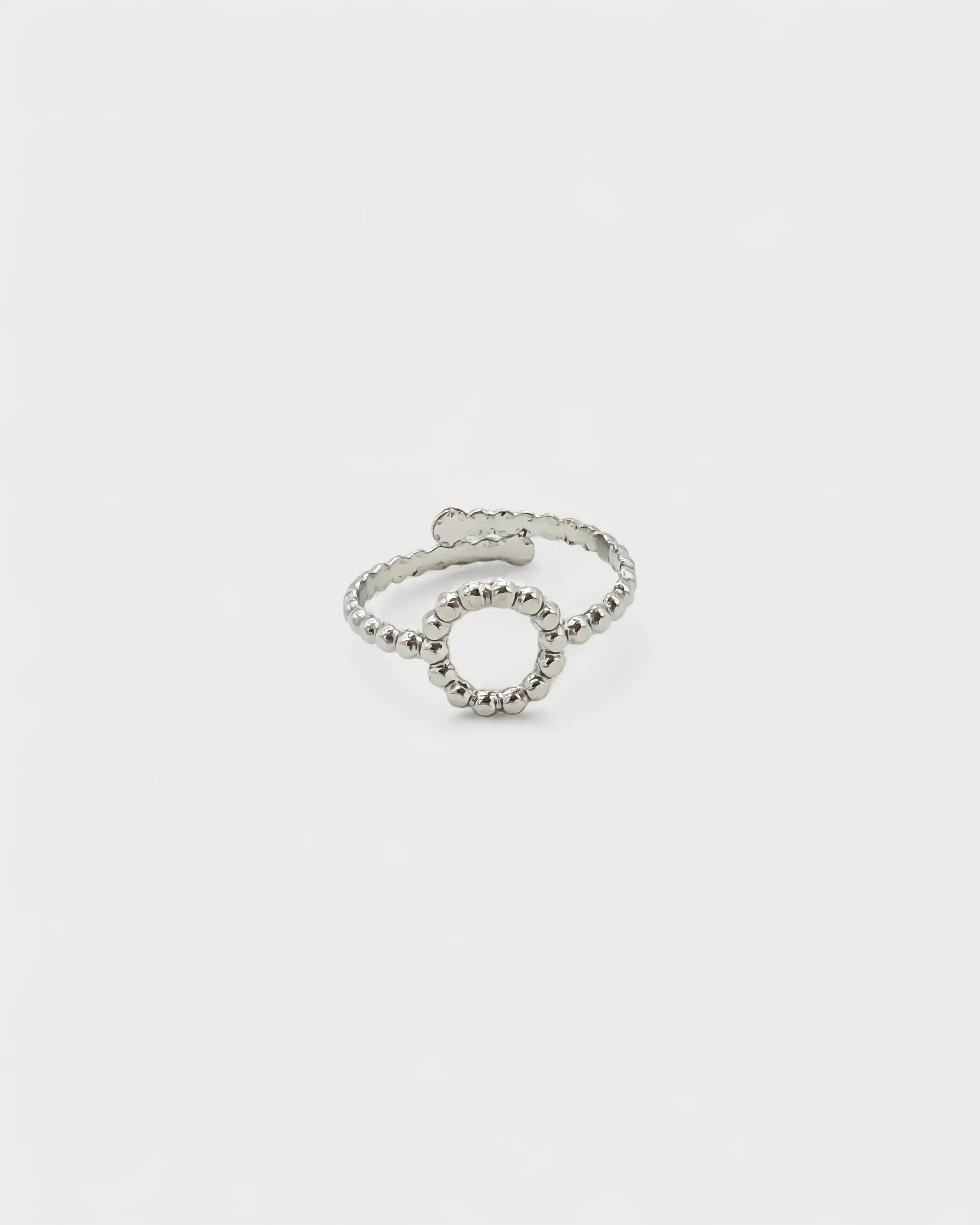 Dotted Circle - Ring - Edelstahl - verstellbar - Image 4