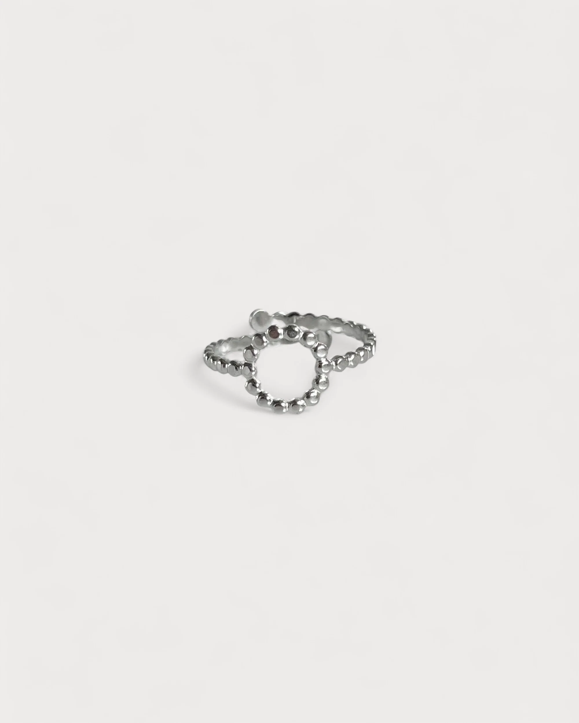 Dotted Circle - Ring - Edelstahl - verstellbar - Image 5