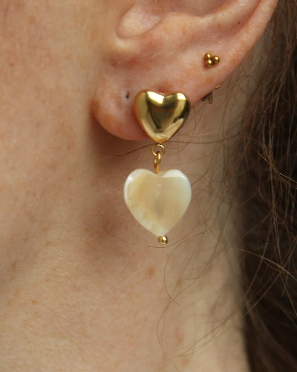 Double Love - Ohrringe - Naturstein - Edelstahl - Image 2
