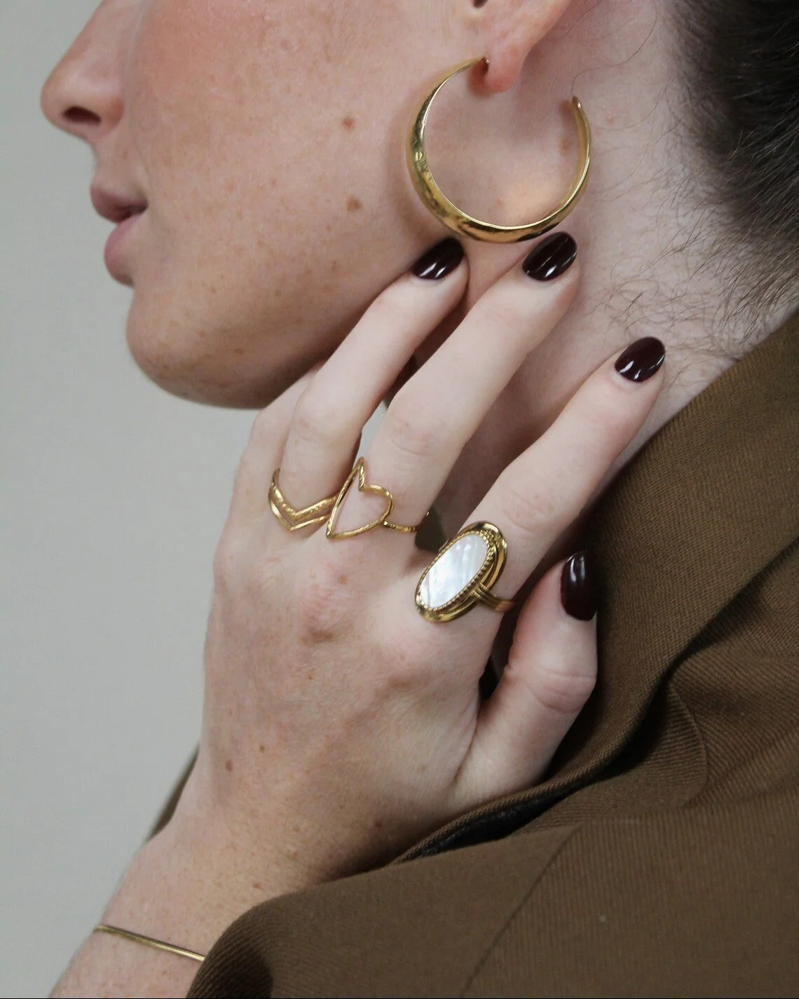 Double Wave - Ring - Edelstahl - verstellbar - Image 2