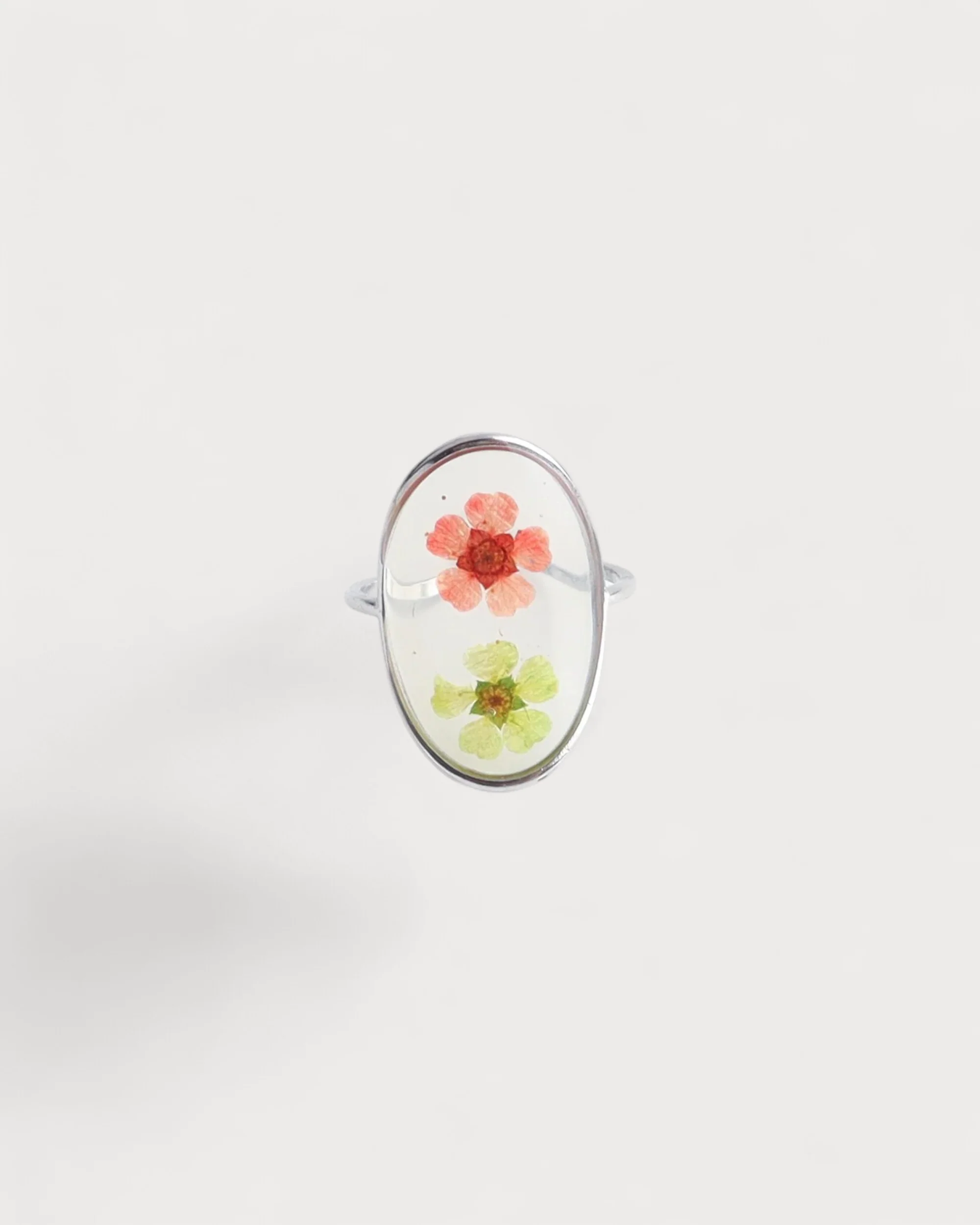 Getrocknete Blumen - Ring - Edelstahl - verstellbar - Image 3