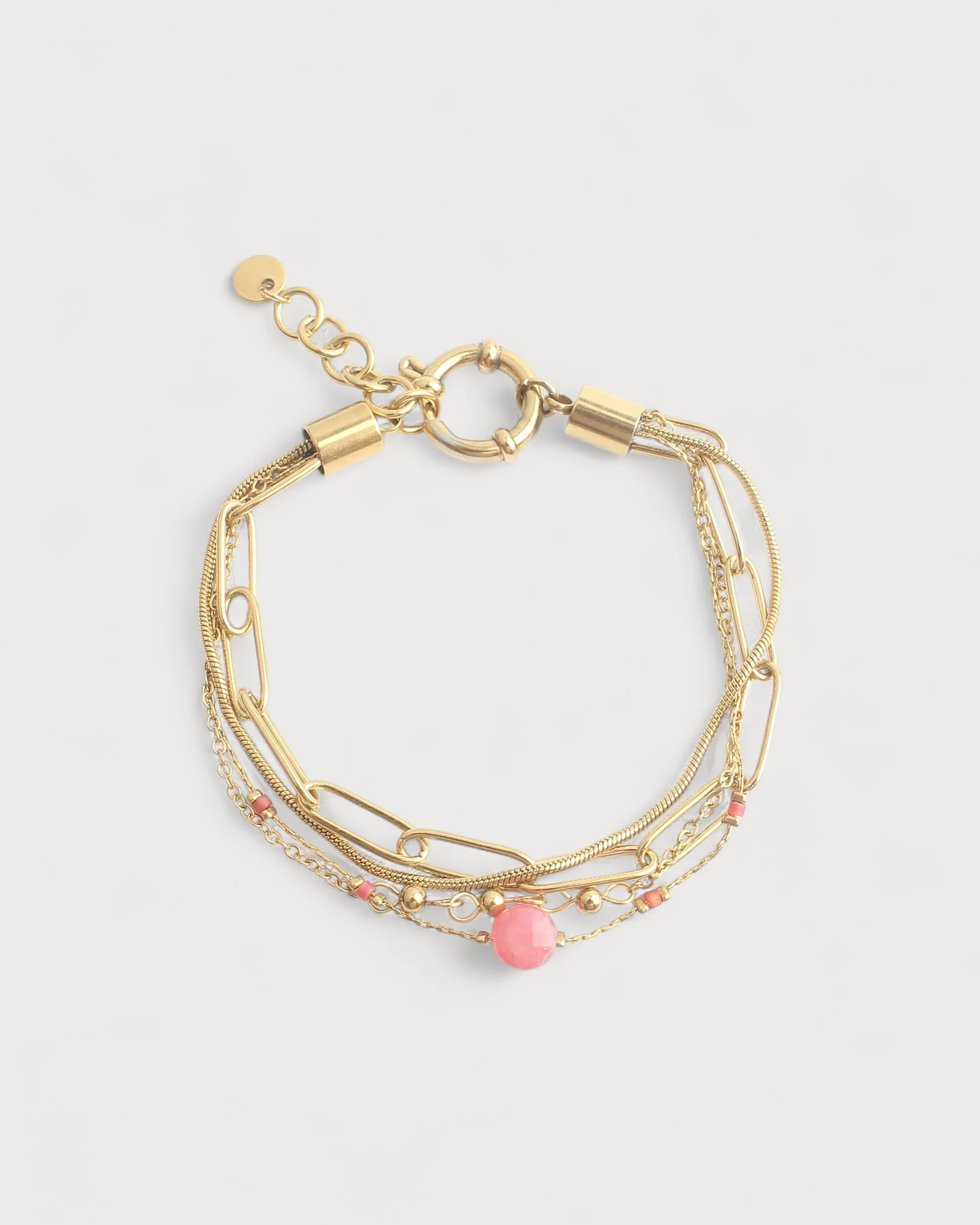 Eloise - Armband - Naturstein - 4 Schichten - Edelstahl - Image 3