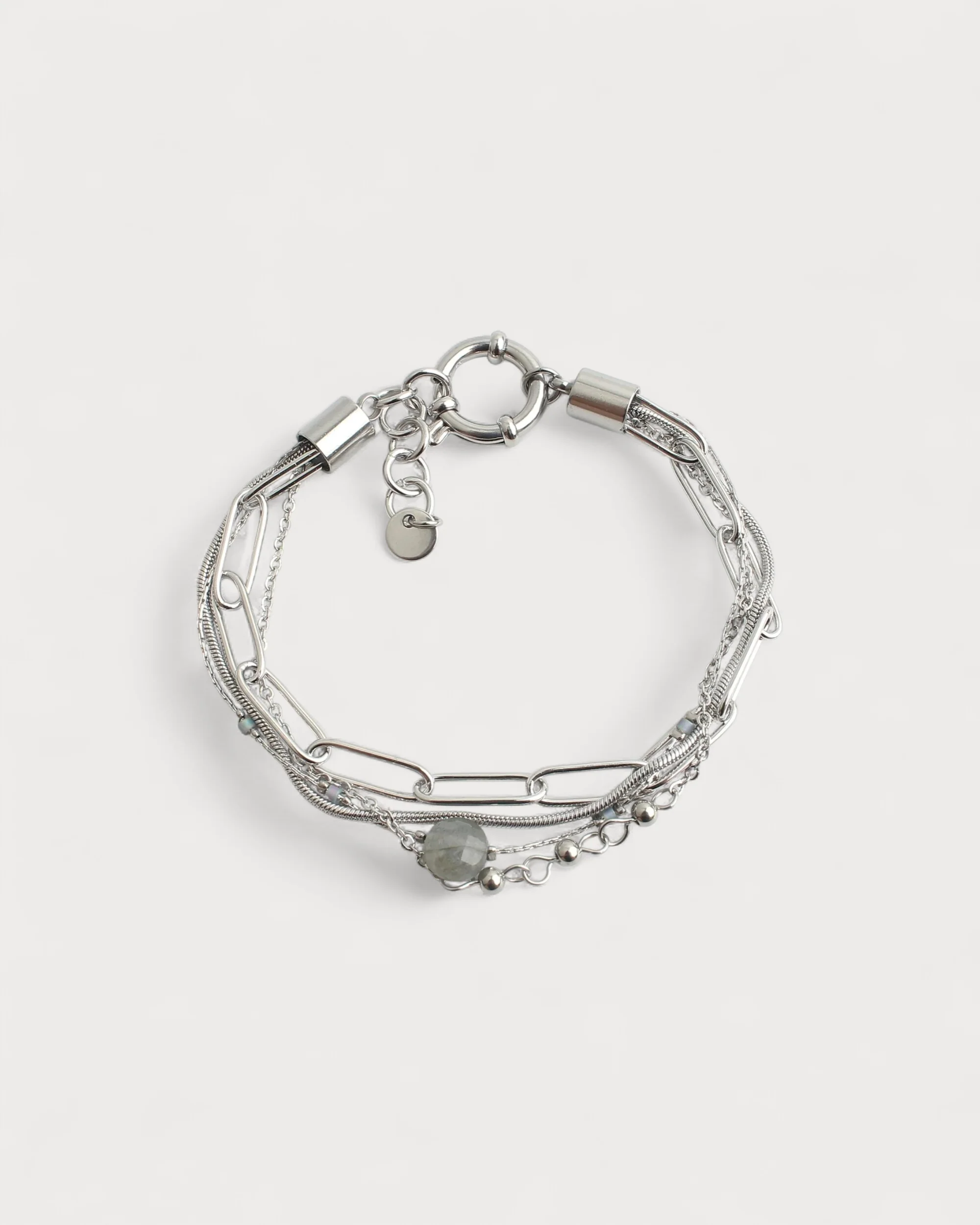 Eloise - Armband - Naturstein - 4 Schichten - Edelstahl - Image 5