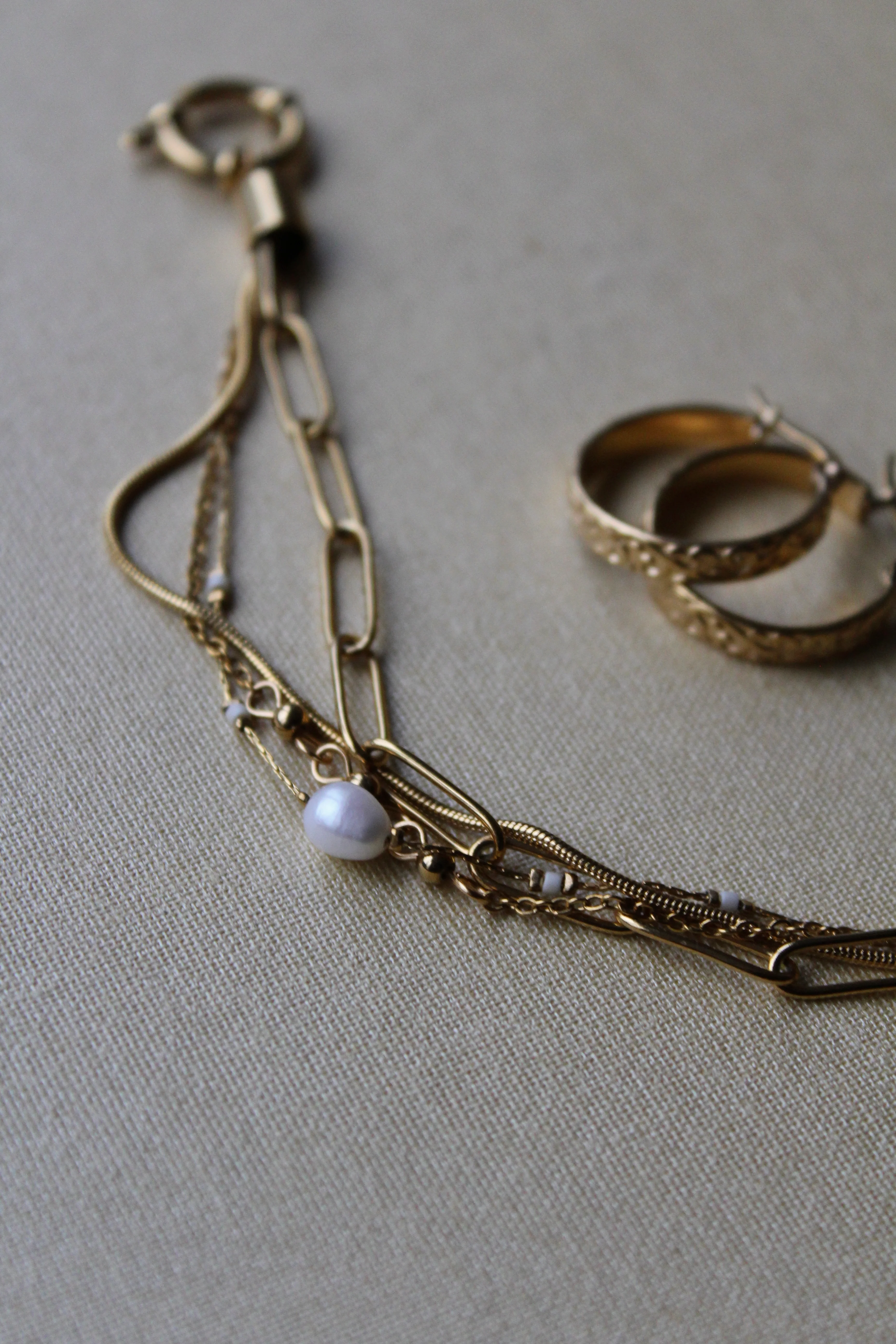 Eloise - Armband - Naturstein - 4 Schichten - Edelstahl - Image 9