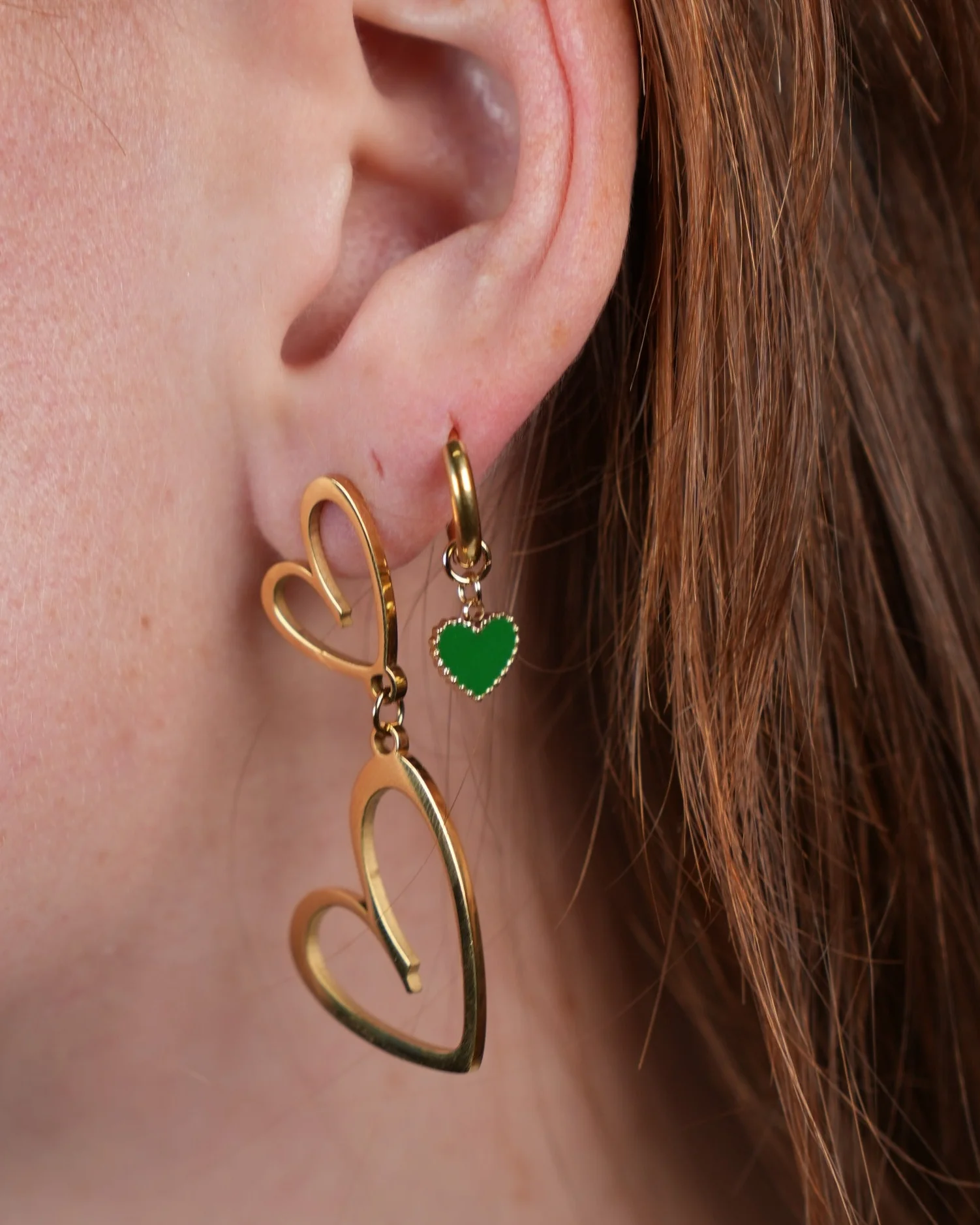 Emanel Heart - Ohrringe - Edelstahl - Image 2