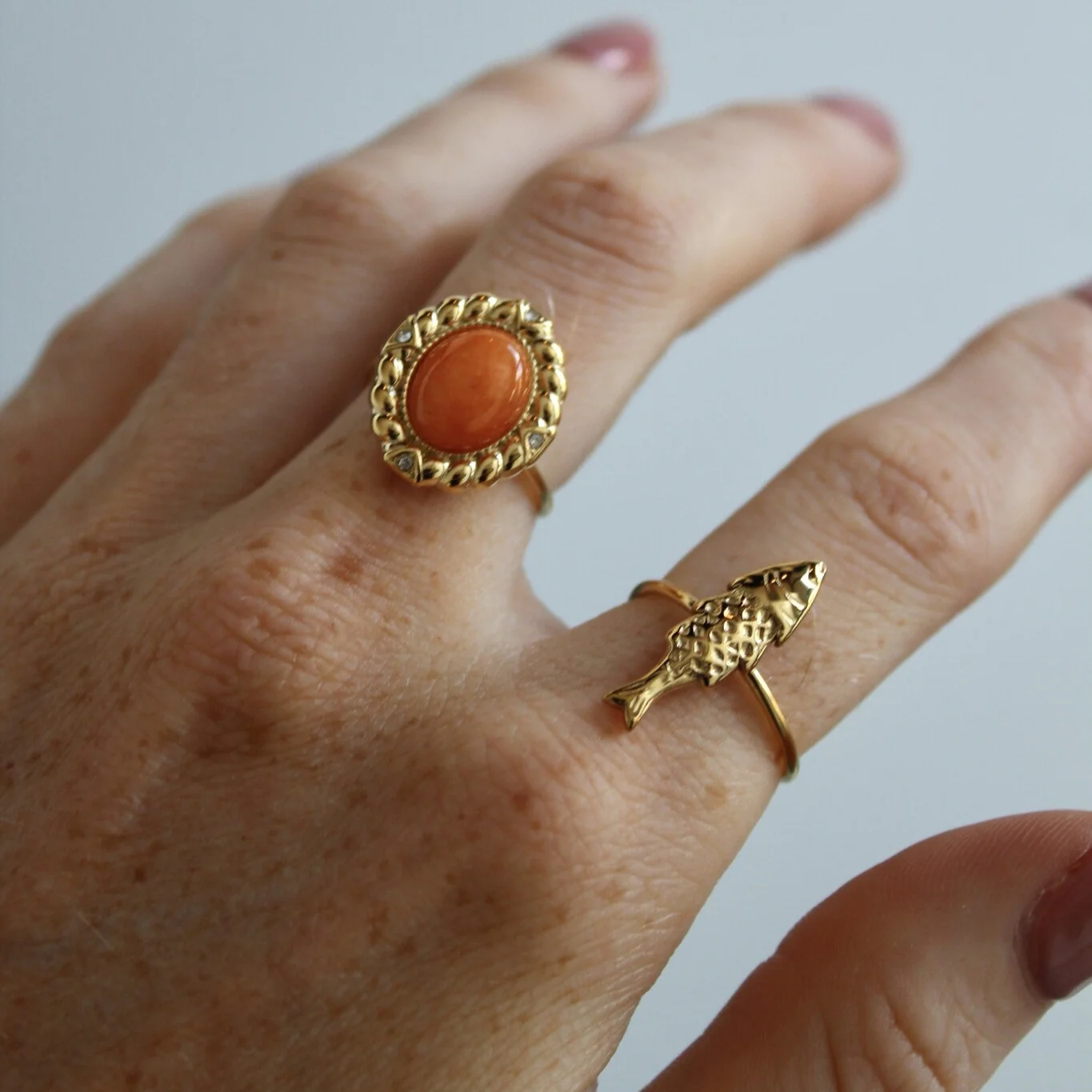 Fish  - Ring - Edelstahl - Verstellbar - Image 3