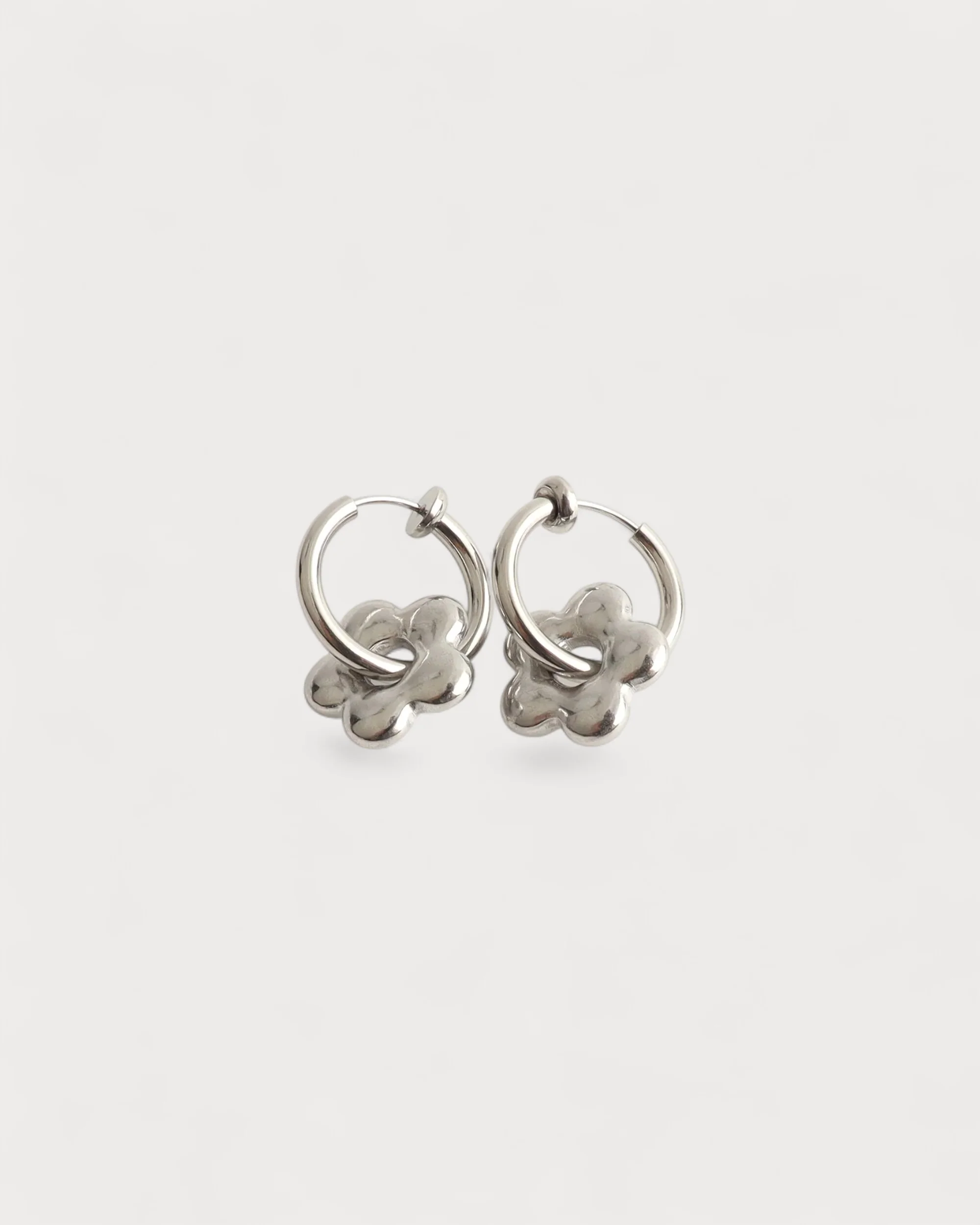Flower - Ohrringe - Clip-On - Edelstahl - Image 3