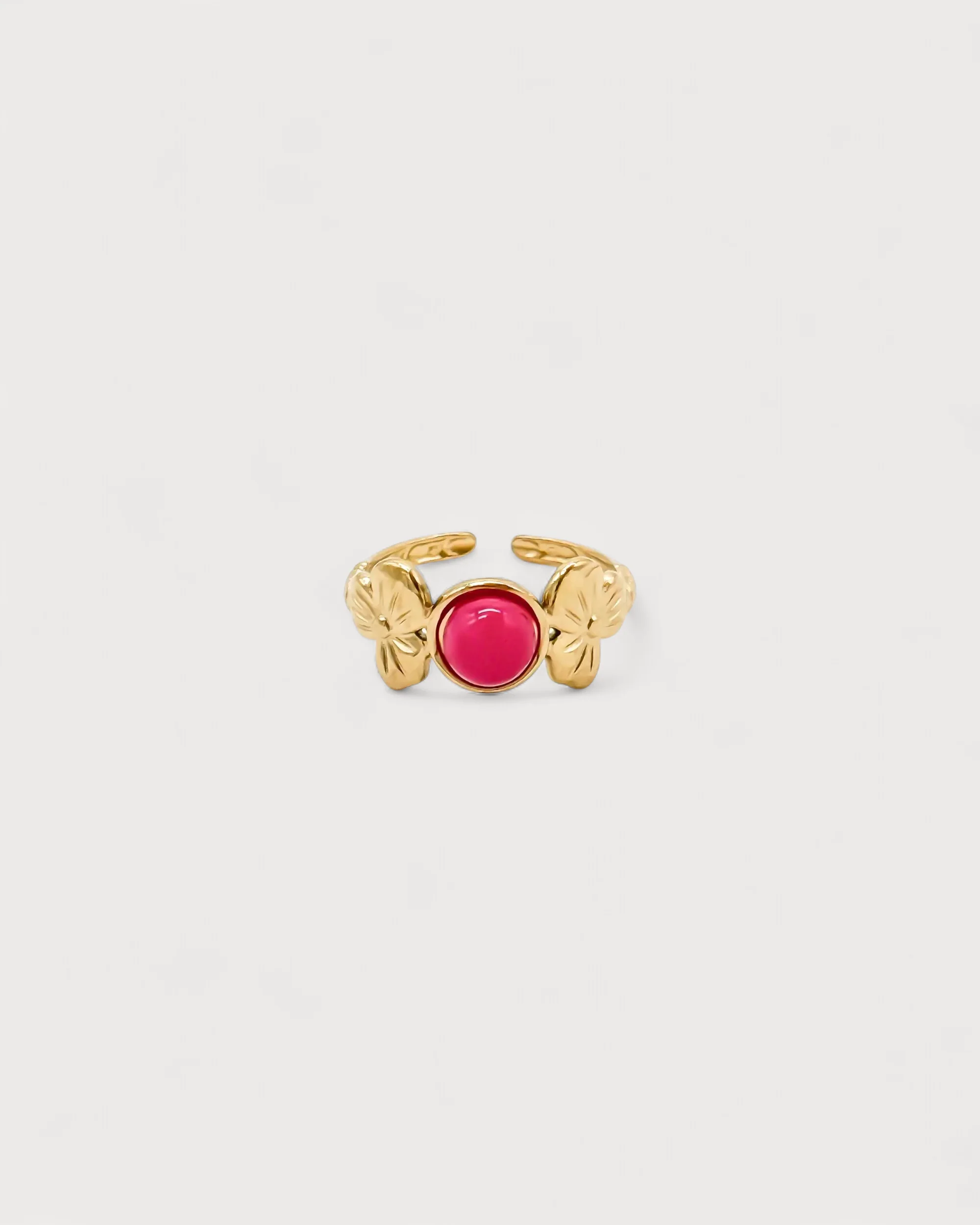 Flower Petal - Ring - Edelstahl - verstellbar