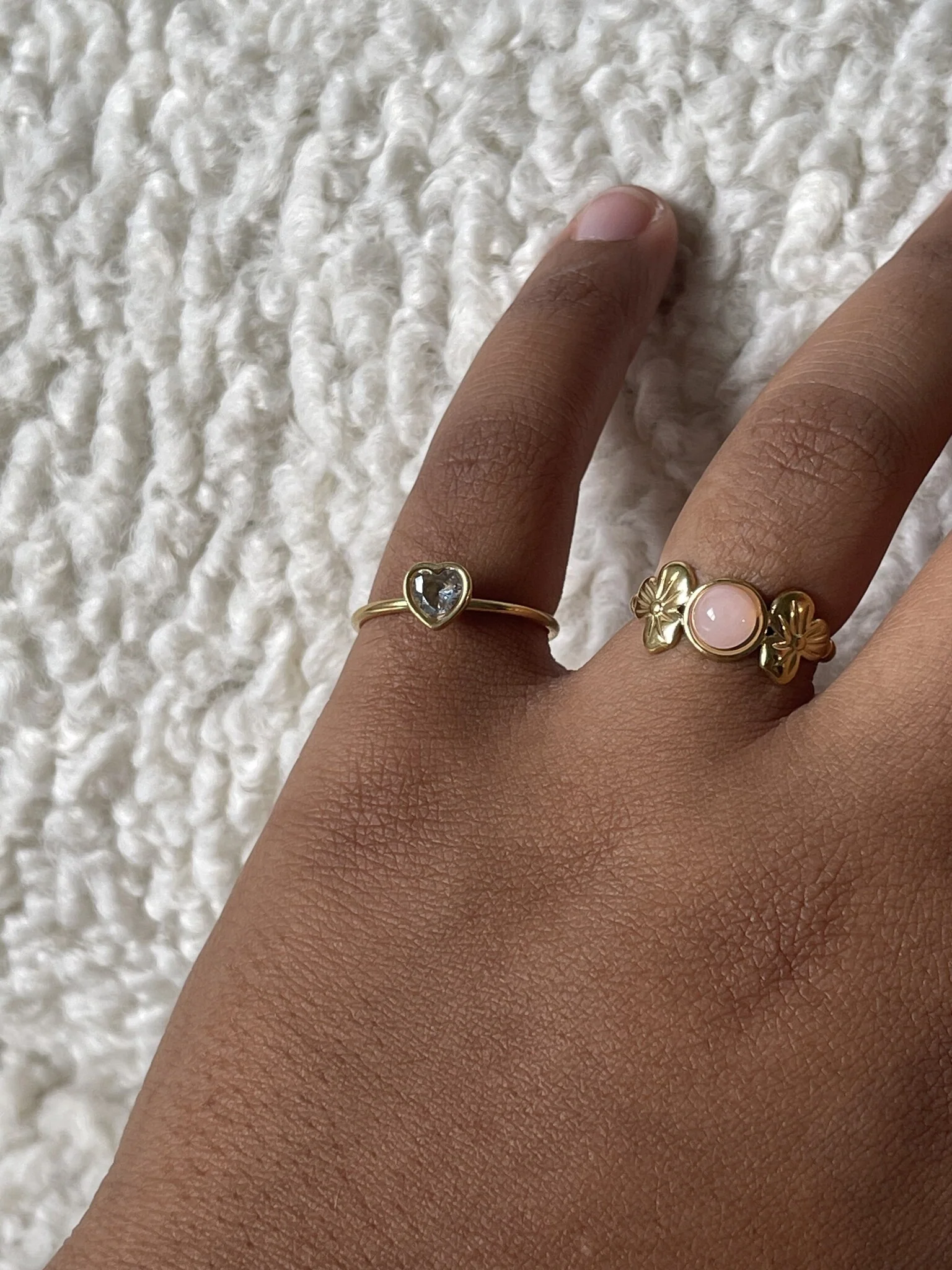 Flower Petal - Ring - Edelstahl - verstellbar - Image 16