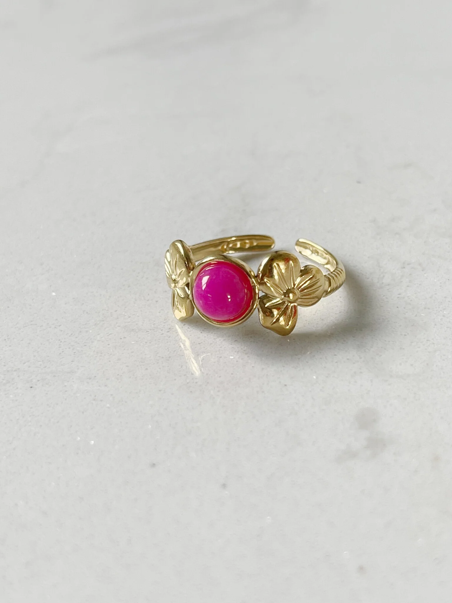 Flower Petal - Ring - Edelstahl - verstellbar - Image 2