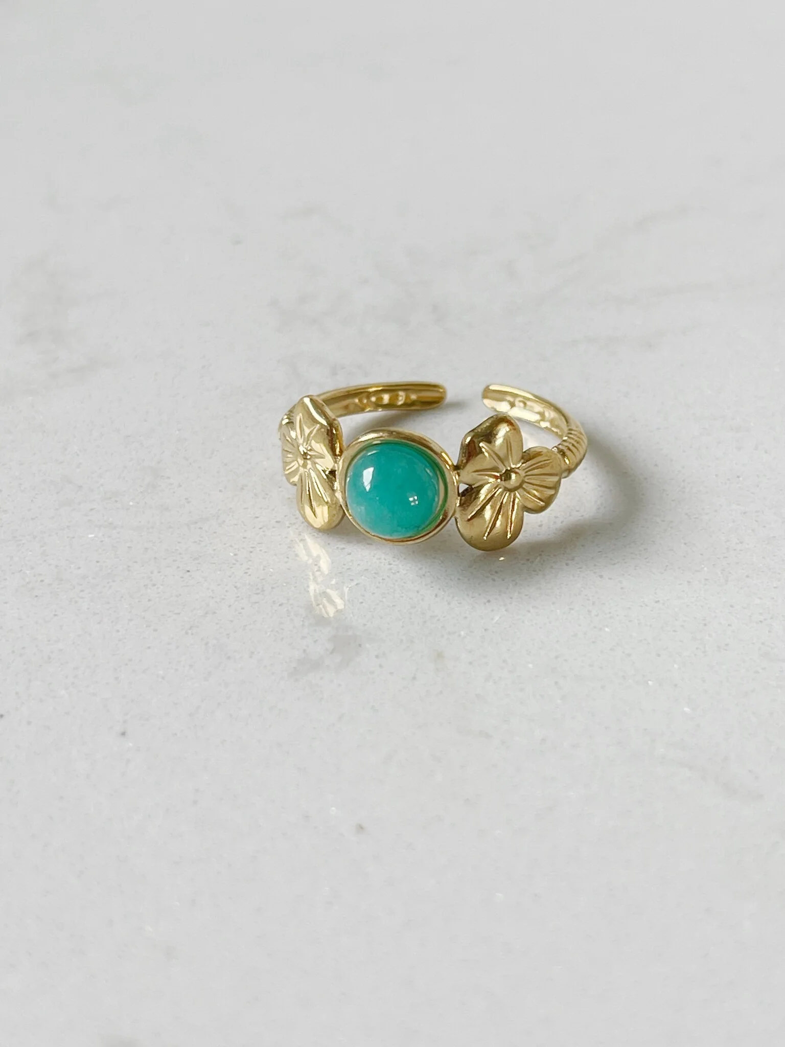 Flower Petal - Ring - Edelstahl - verstellbar - Image 6