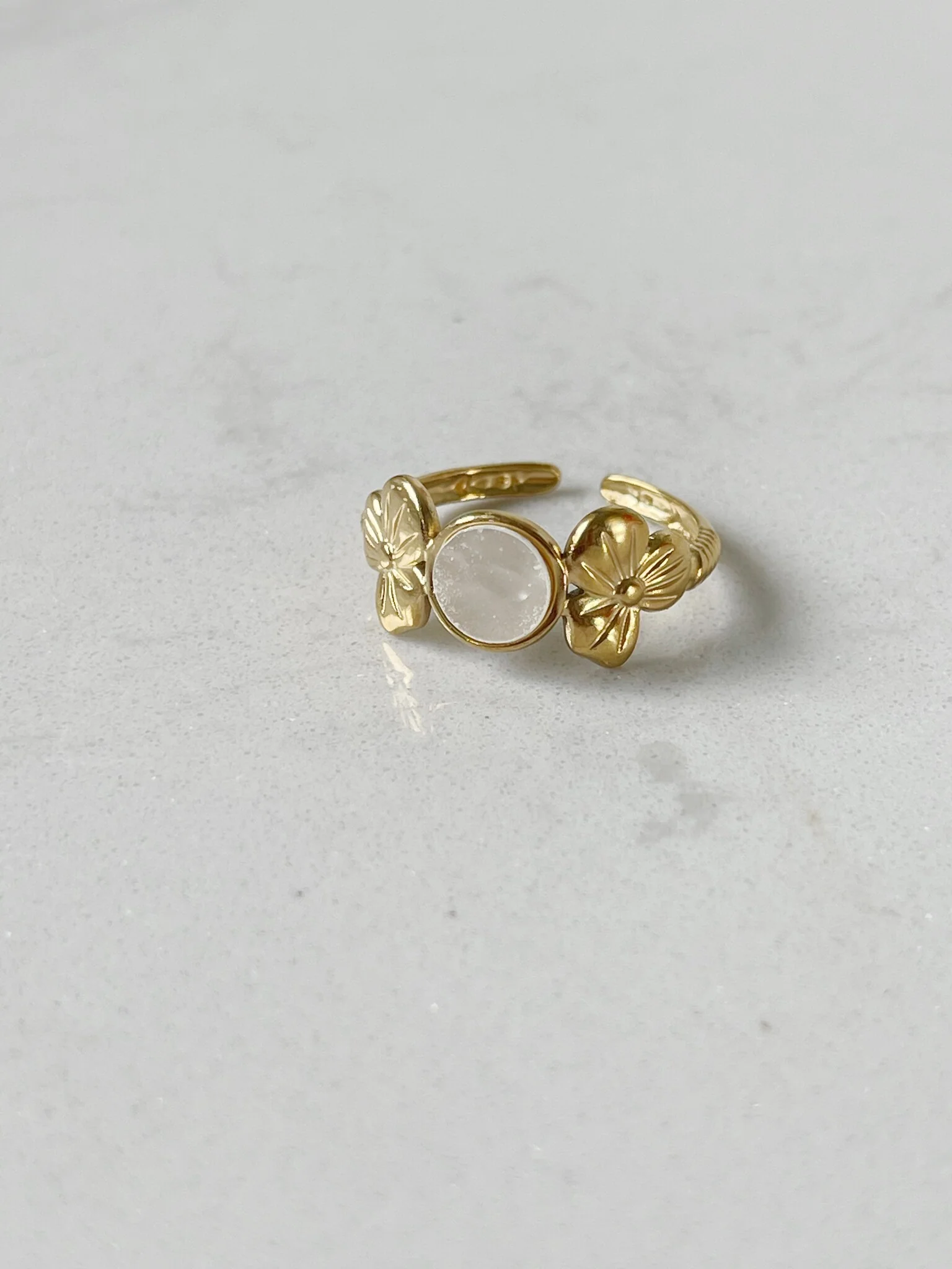 Flower Petal - Ring - Edelstahl - verstellbar - Image 9