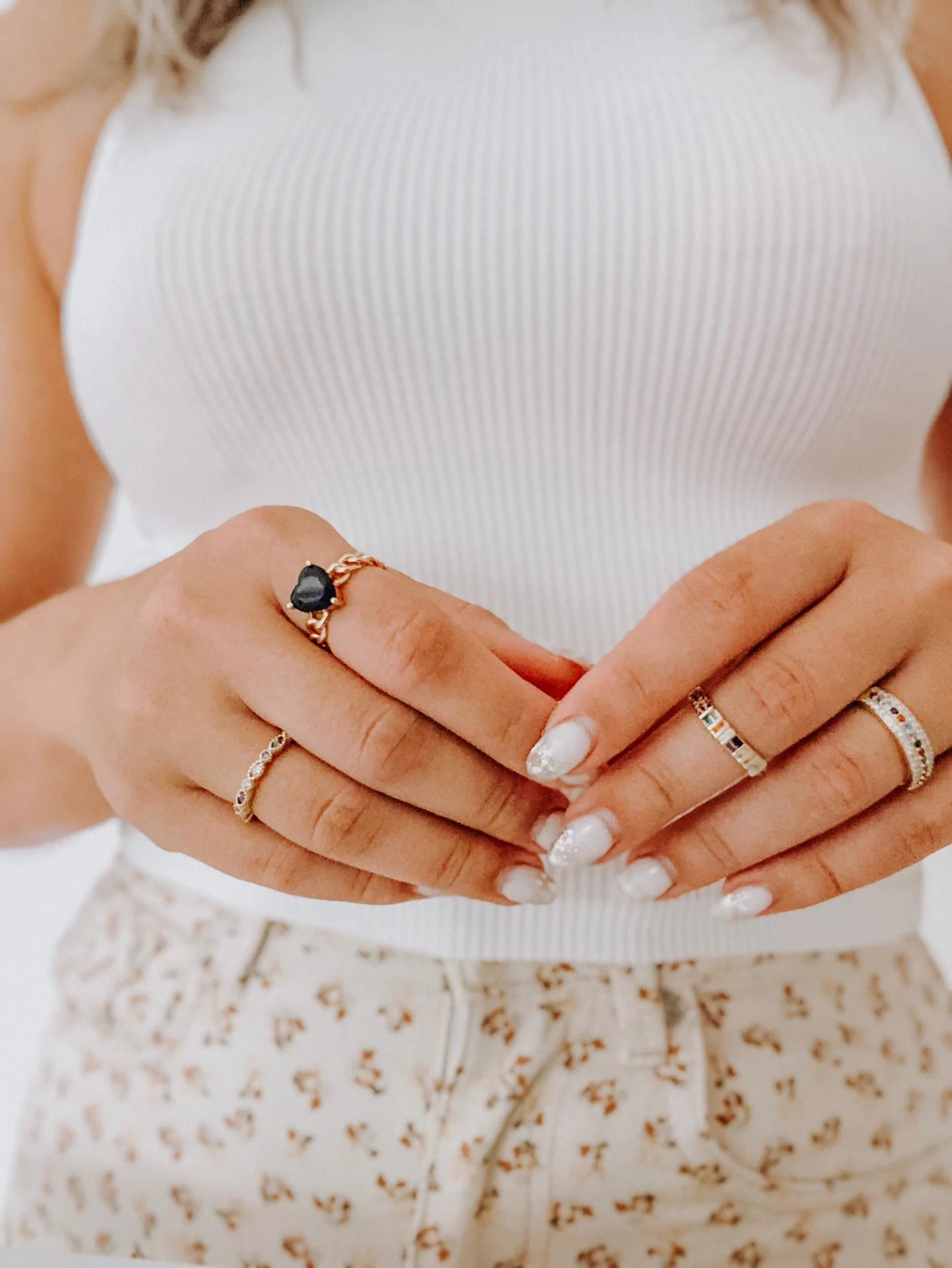 Glitter Please - Ring - Edelstahl - verstellbar - Image 3