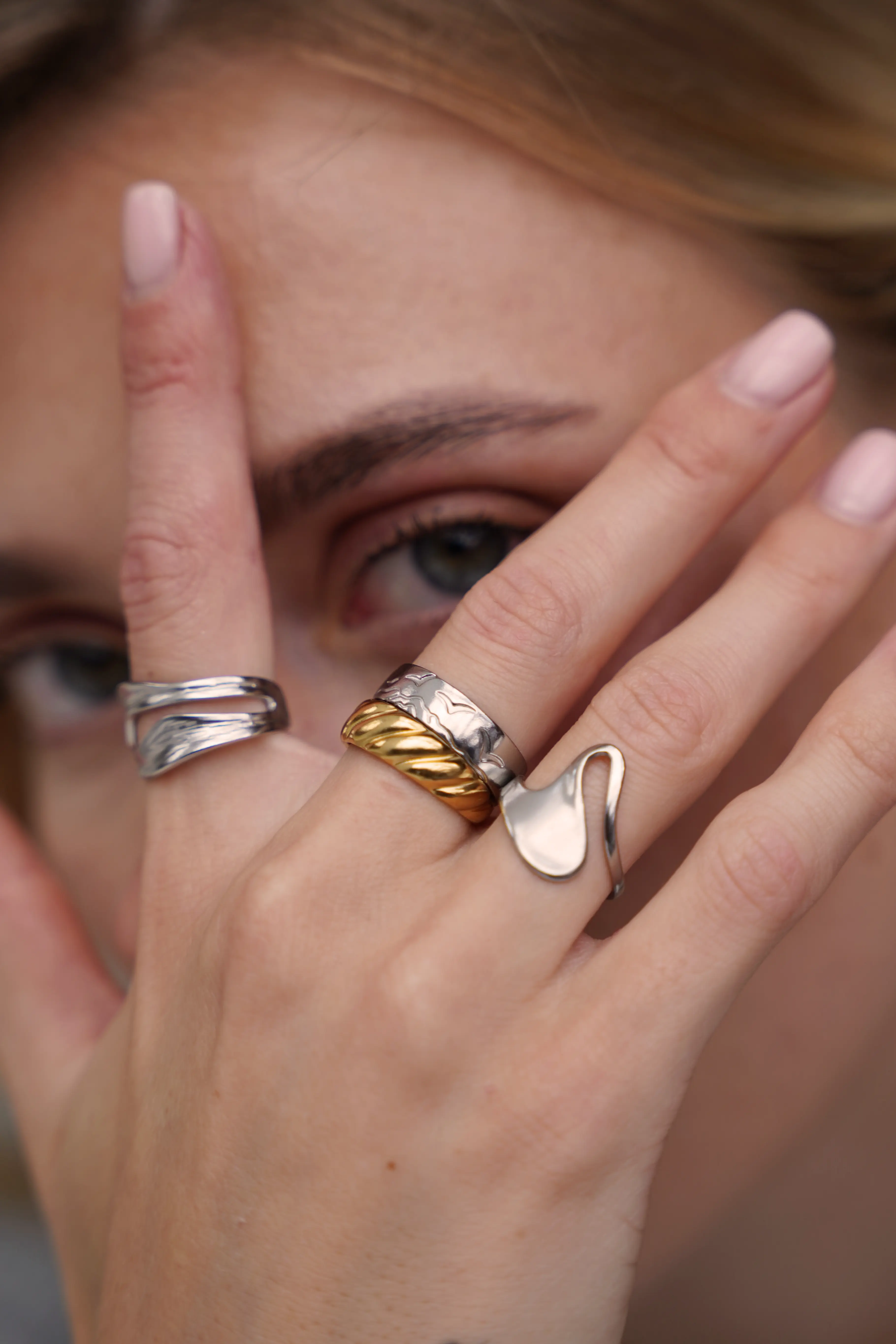Jeanique - Ring - Edelstahl - Image 3