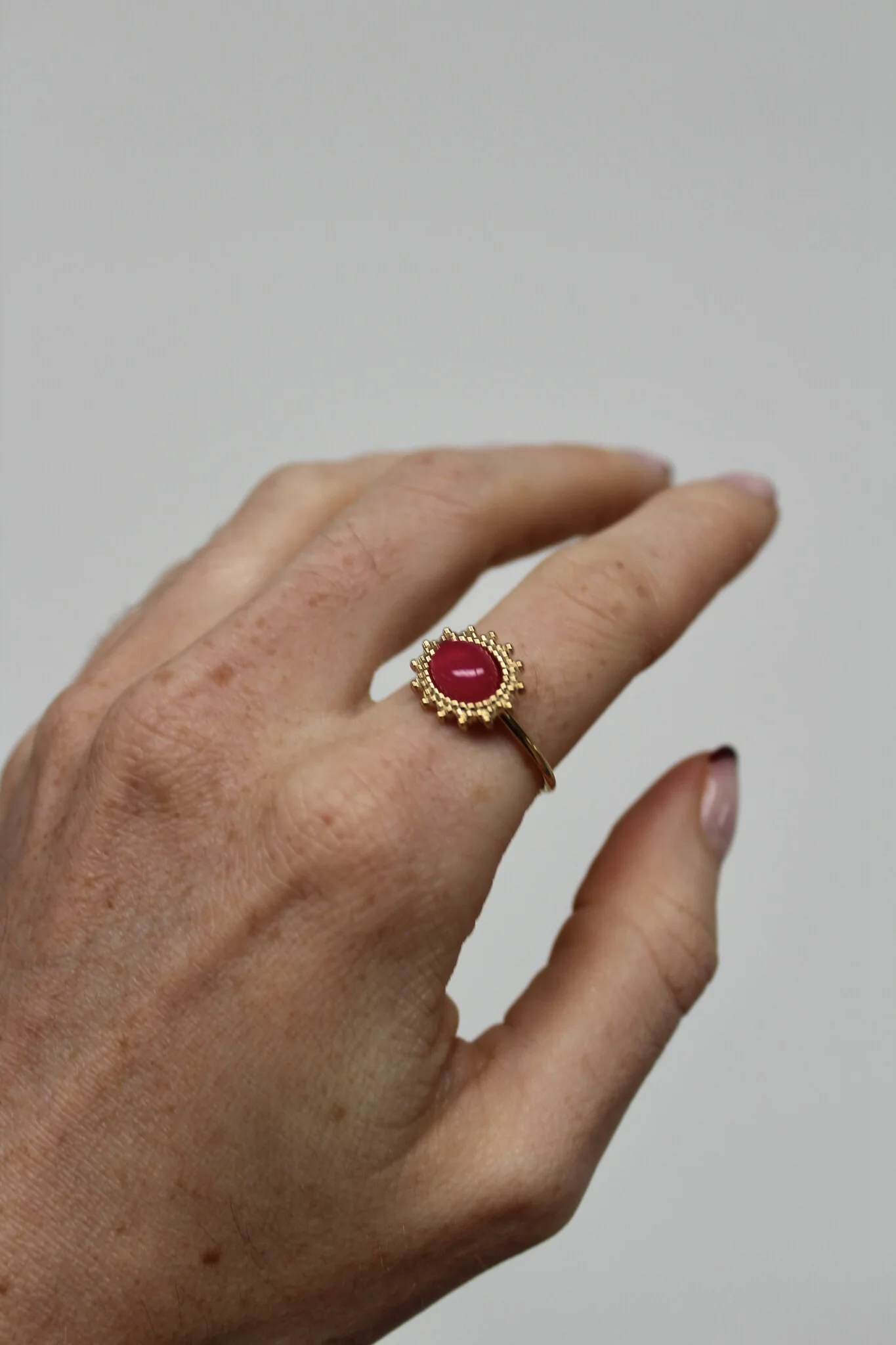 Jolie - Naturstein - Ring - Edelstahl - Image 20