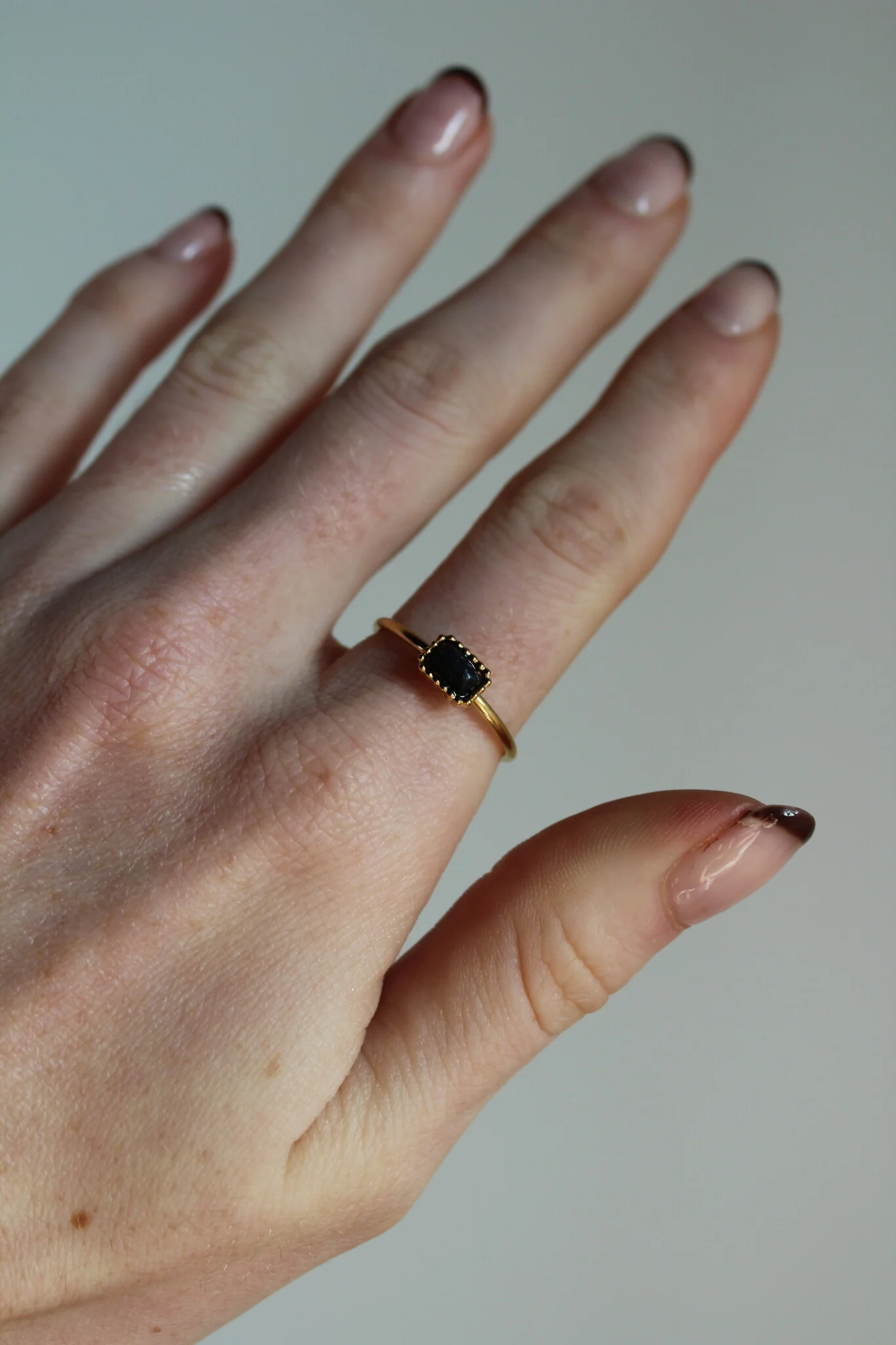 Karma - Ring - Naturstein - Edelstahl - Verstellbar - Image 2