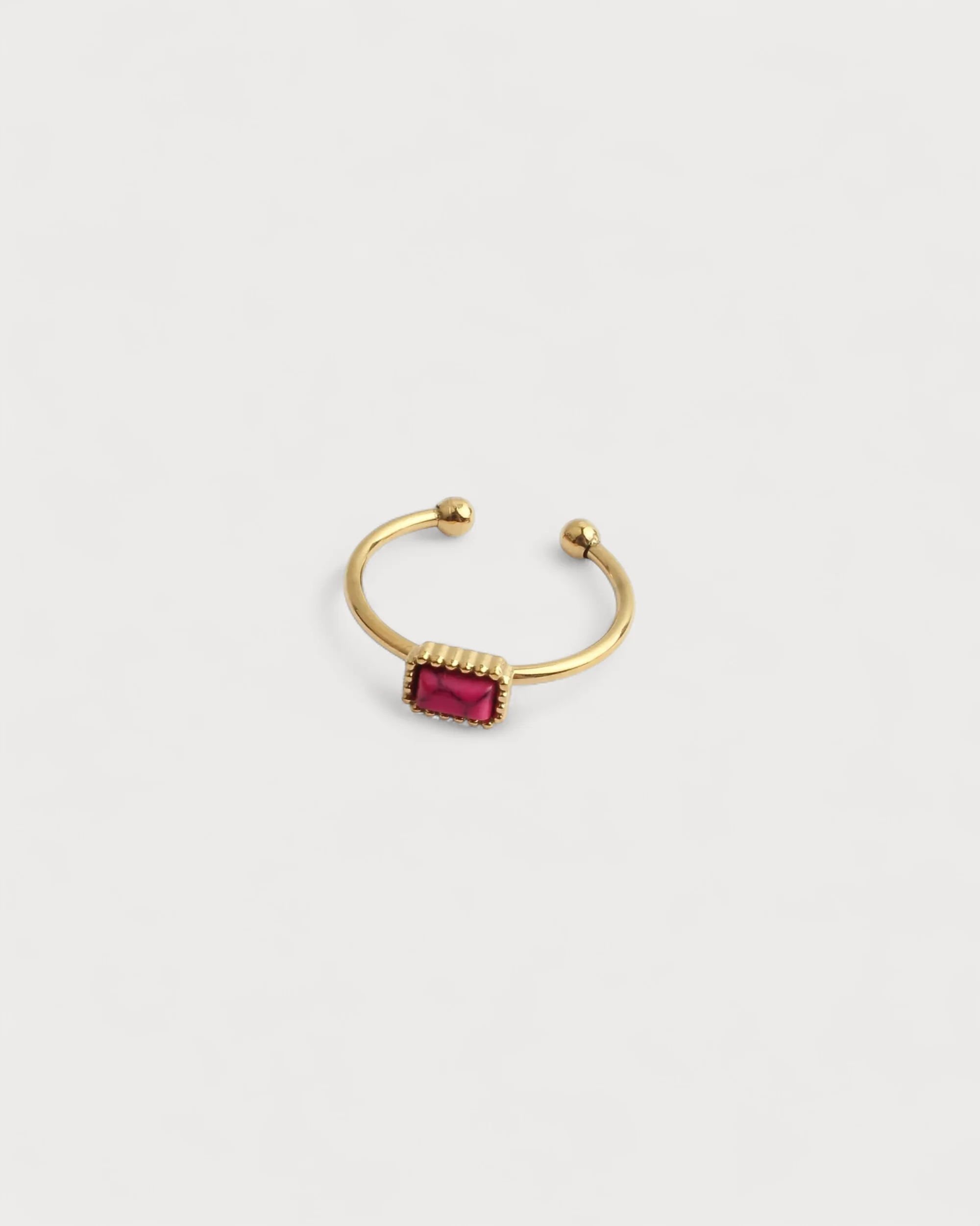 Karma - Ring - Naturstein - Edelstahl - Verstellbar - Image 3