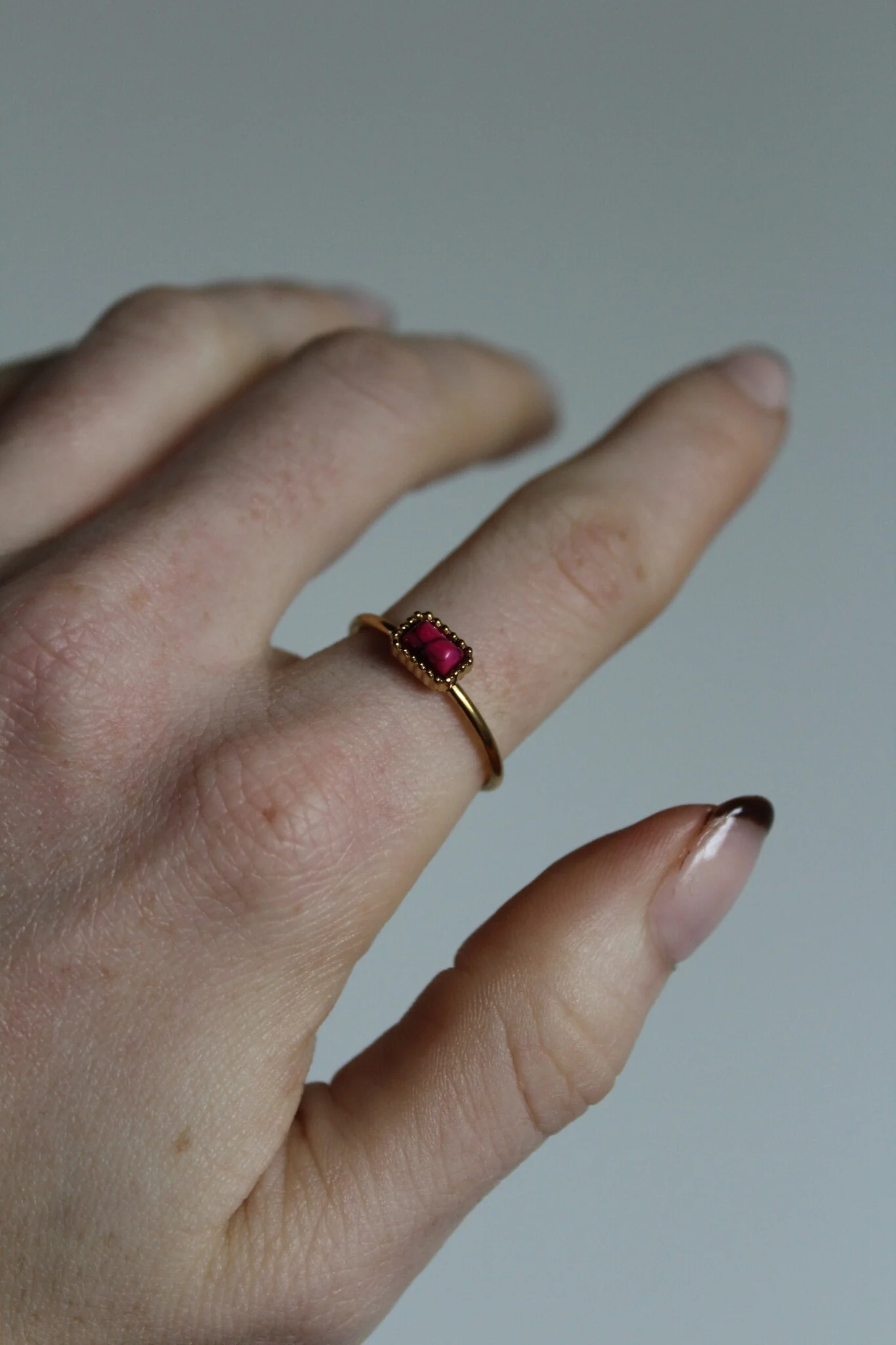 Karma - Ring - Naturstein - Edelstahl - Verstellbar - Image 4