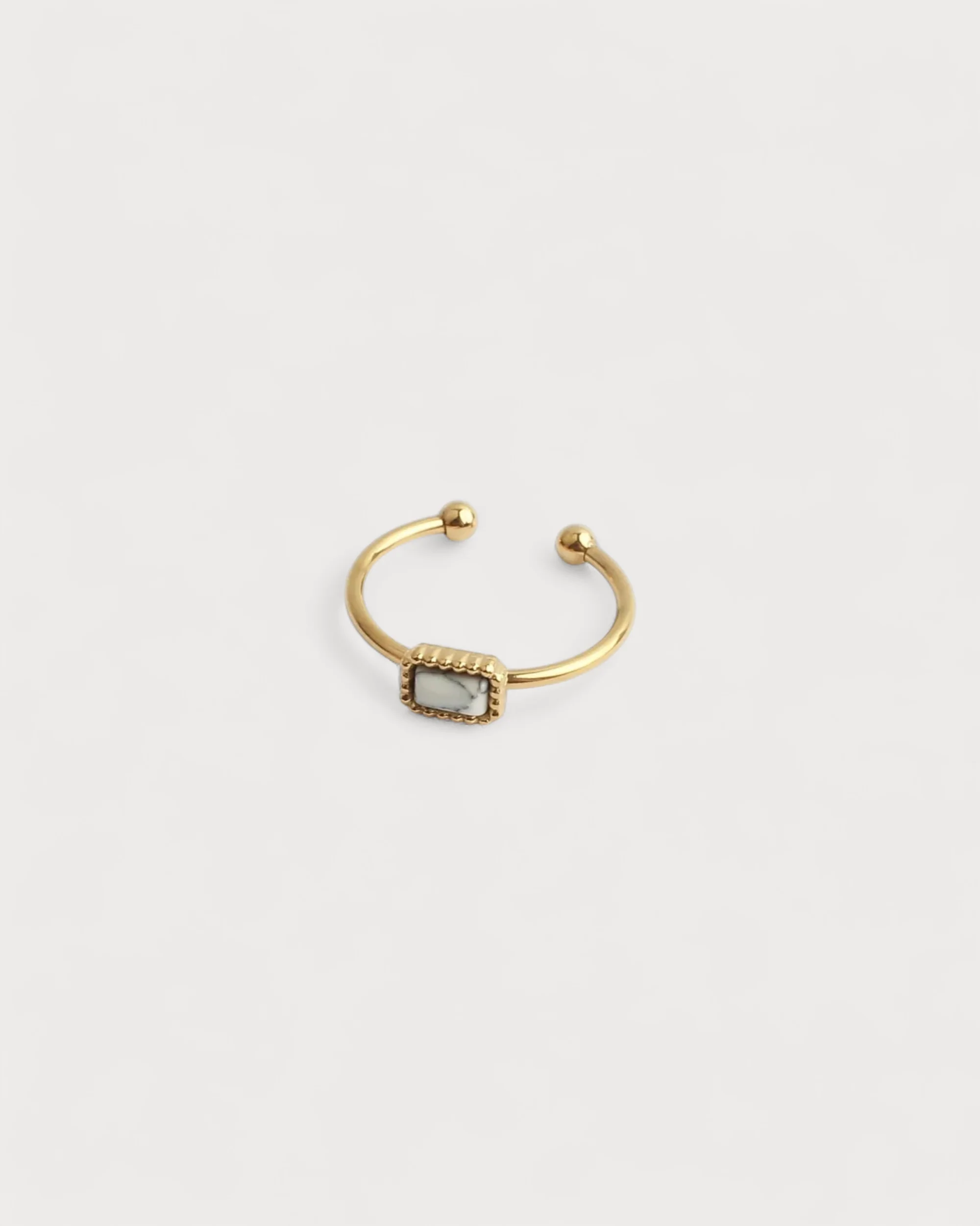 Karma - Ring - Naturstein - Edelstahl - Verstellbar - Image 5