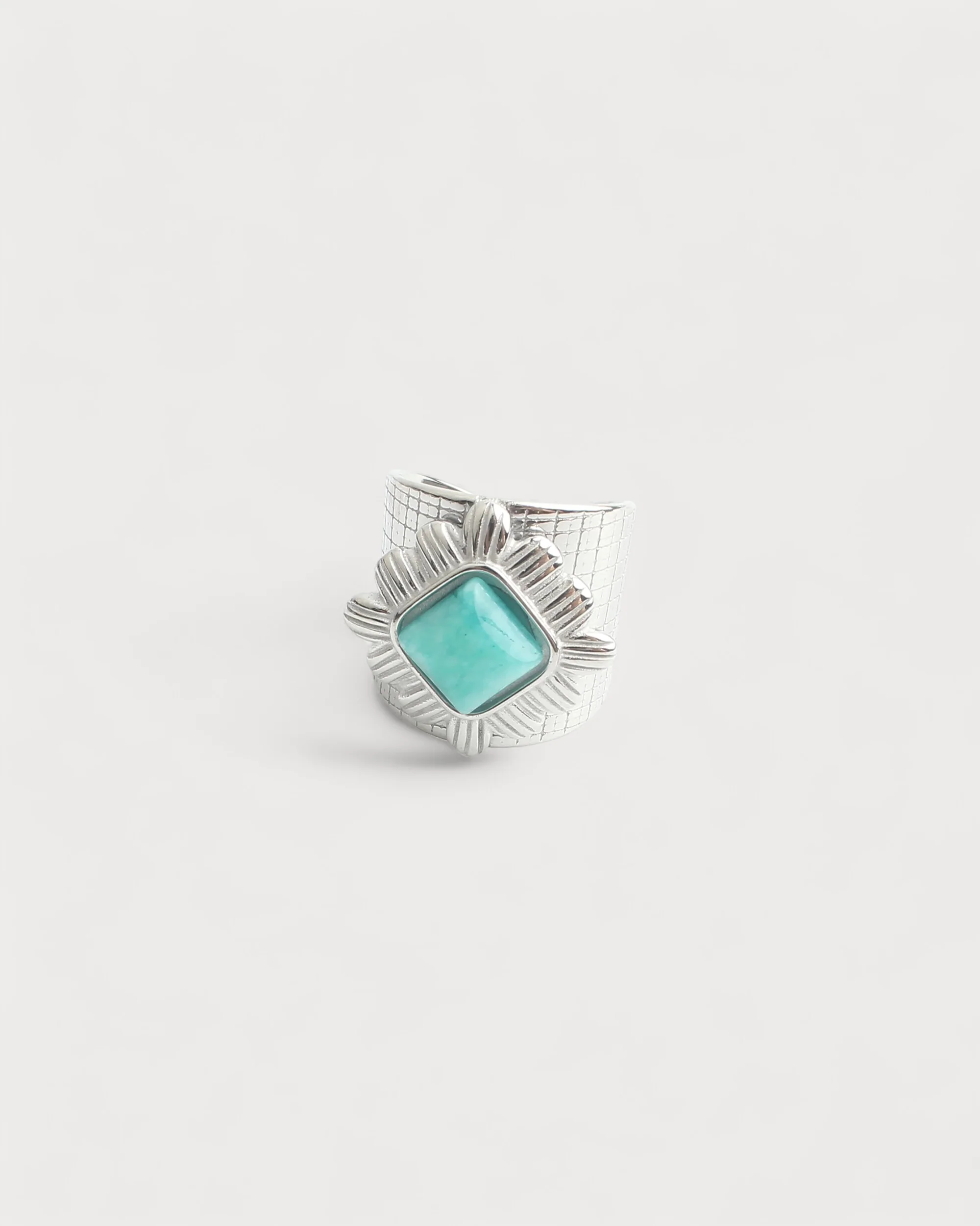 Kayla - Ring - Edelstahl - Naturstein - verstellbar - Image 4