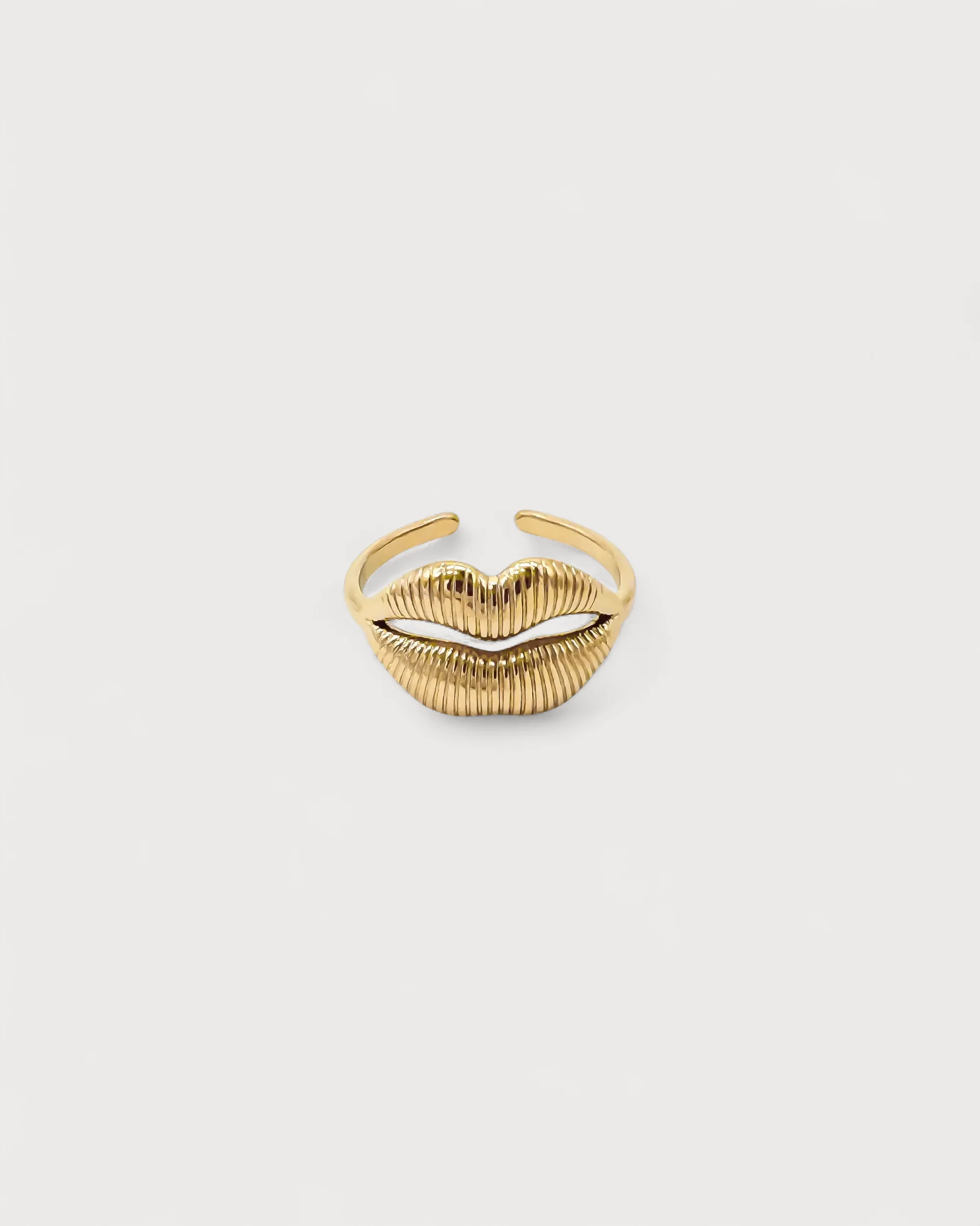 Kiss - Ring - Edelstahl - Verstellbar