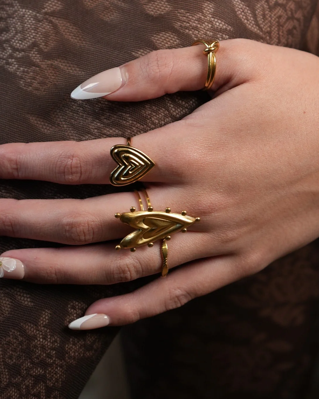 Layers of love - Ring - Edelstahl - Verstellbar - Image 2