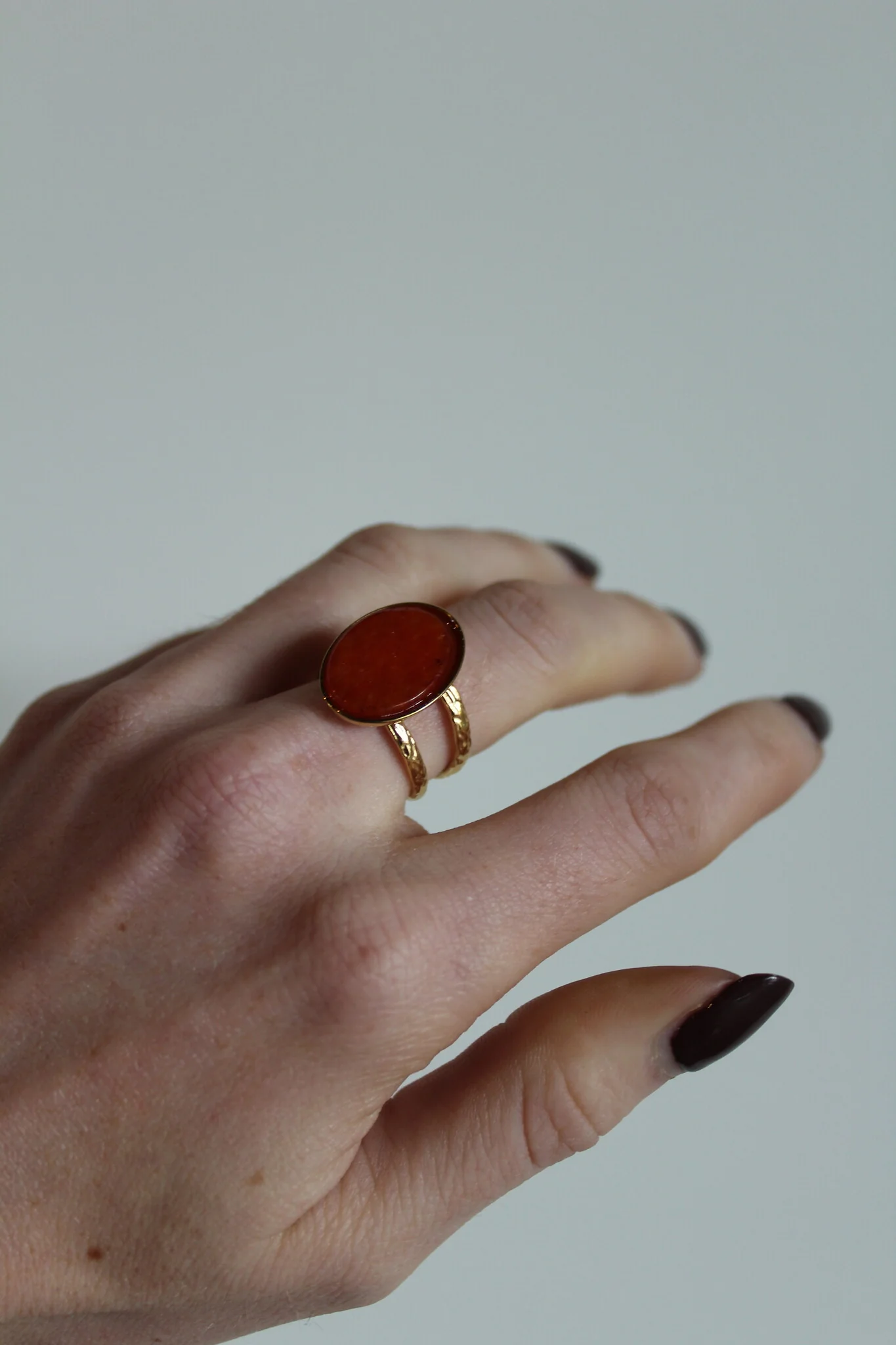 Layla - Ring - Edelstahl - Verstellbar - Naturstein - Image 13