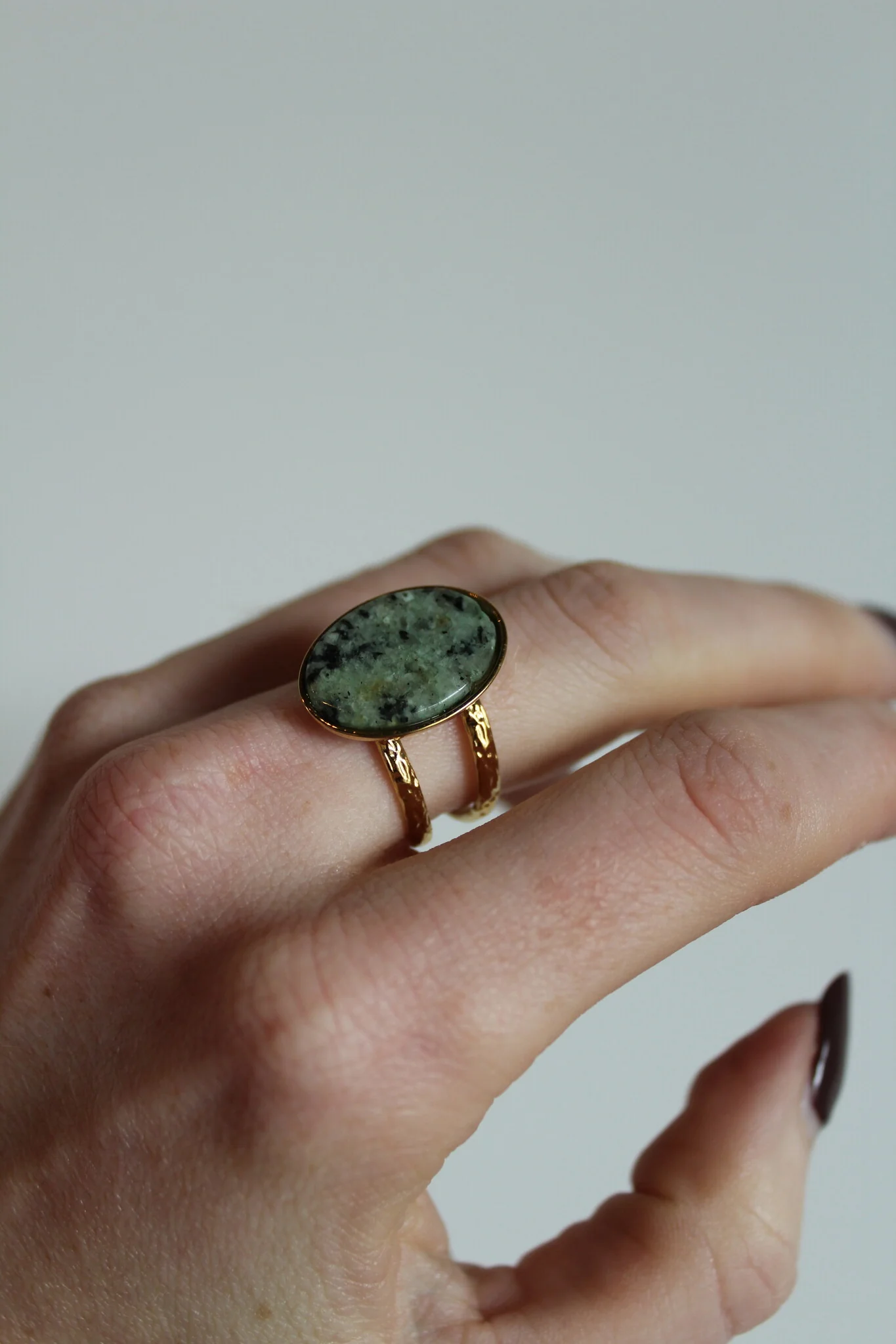 Layla - Ring - Edelstahl - Verstellbar - Naturstein - Image 15