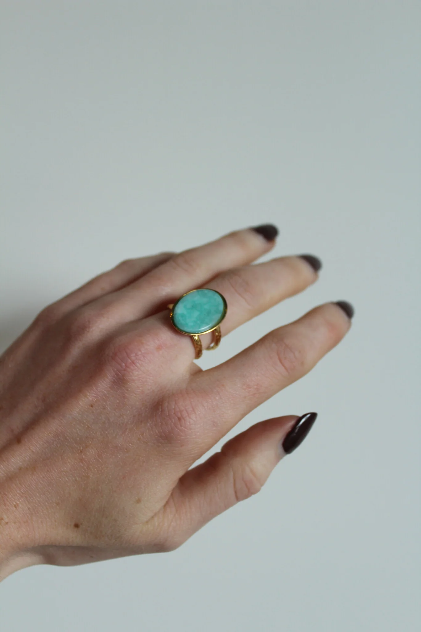 Layla - Ring - Edelstahl - Verstellbar - Naturstein - Image 17