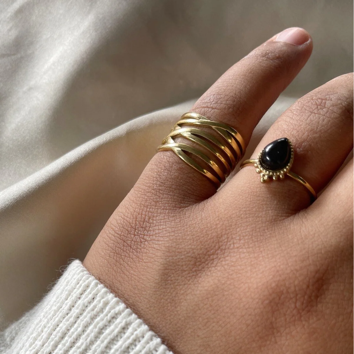 Lindsay - Ring - Edelstahl - Einstellbar - Image 2
