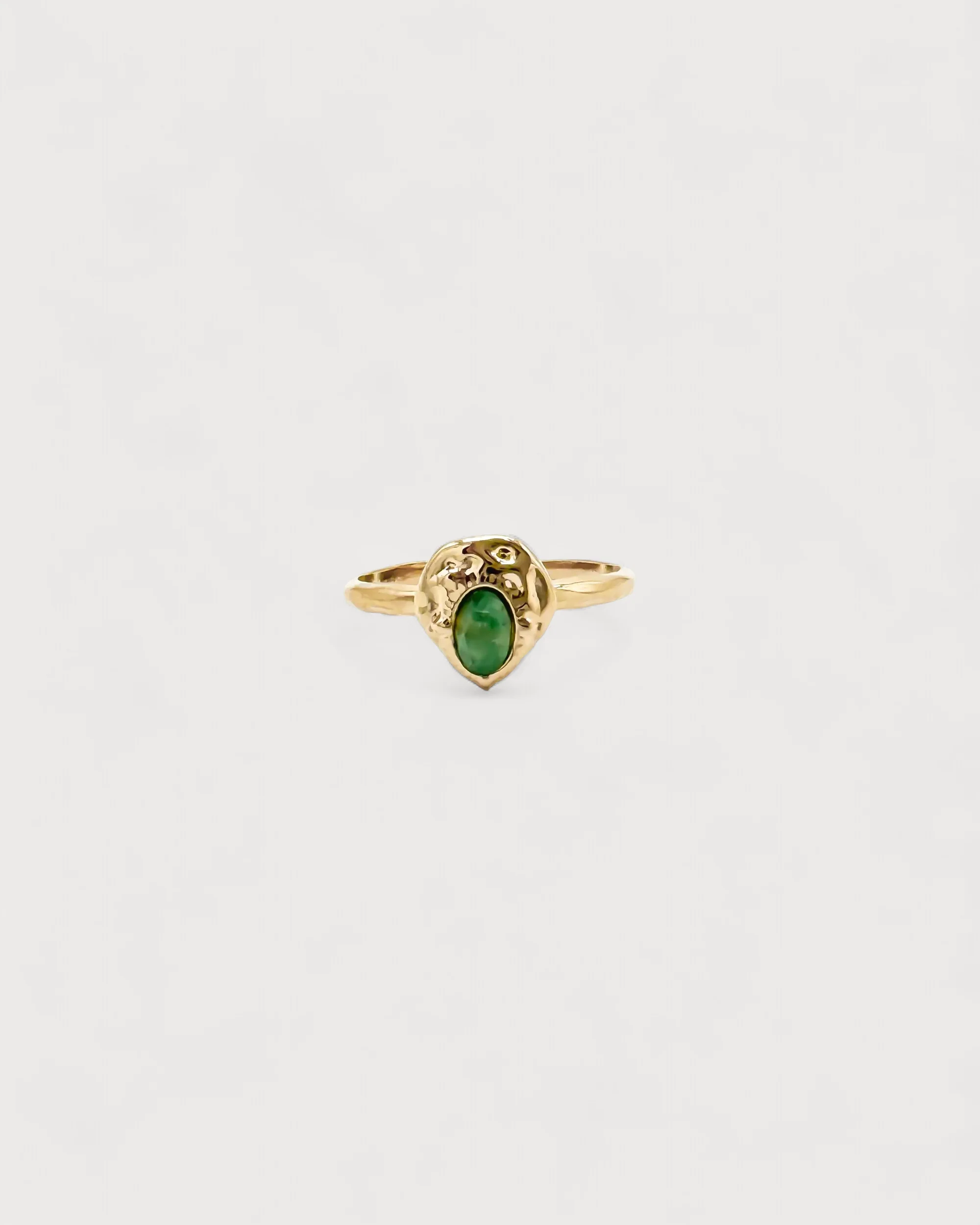 Liria - Ring - Naturstein - Edelstahl - Verstellbar