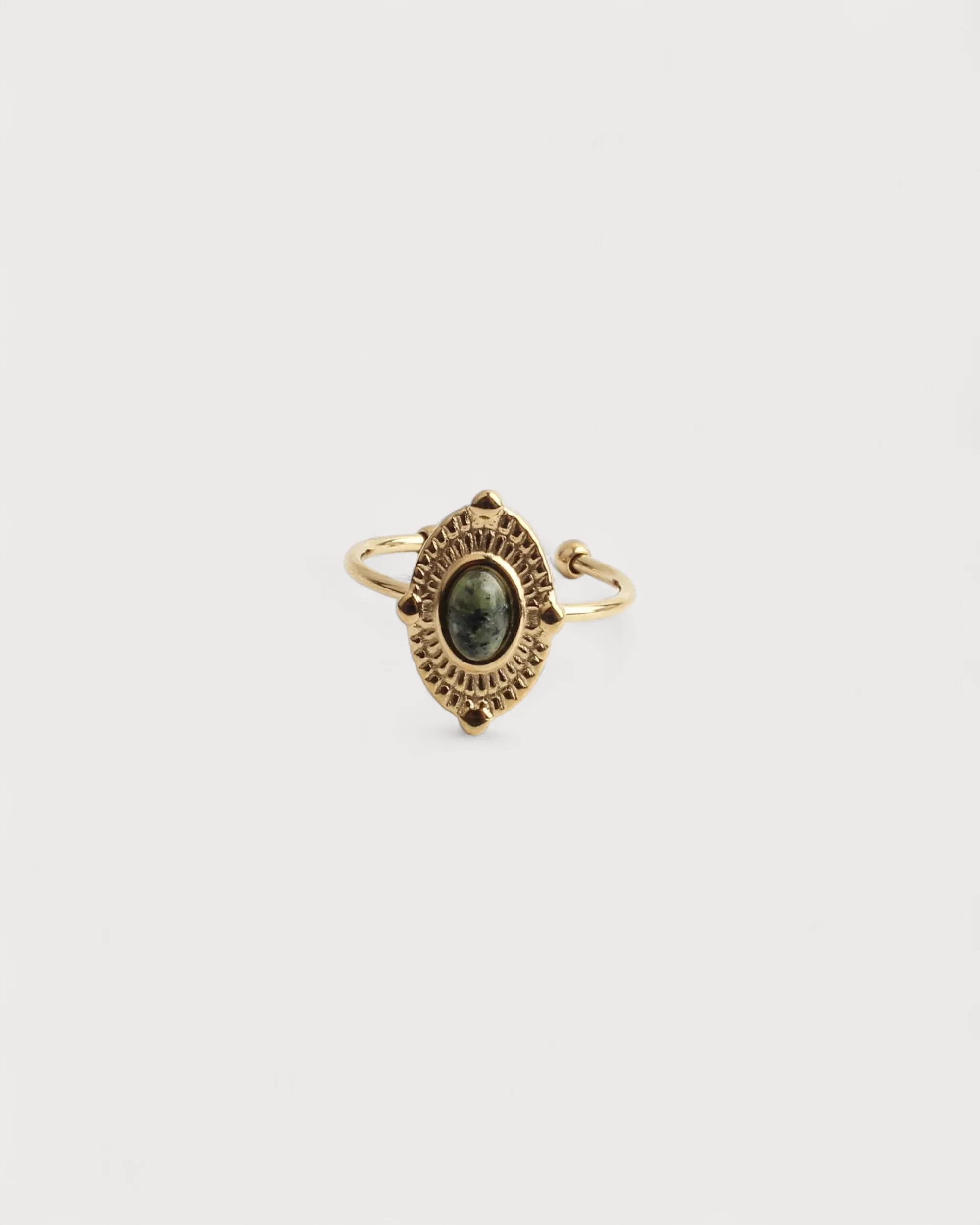 Livia - Ring - Naturstein - Edelstahl - Verstellbar - Image 3