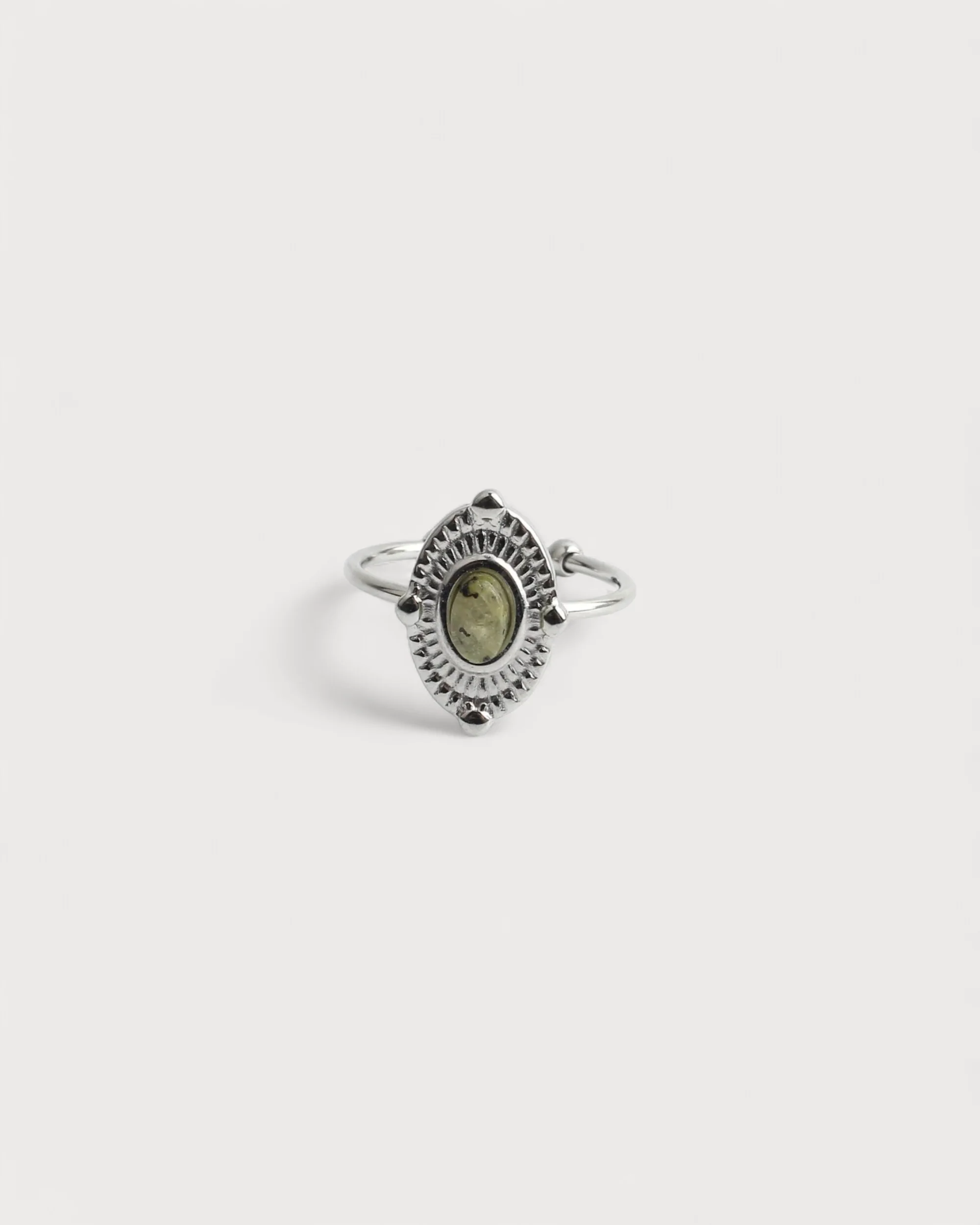 Livia - Ring - Naturstein - Edelstahl - Verstellbar - Image 6