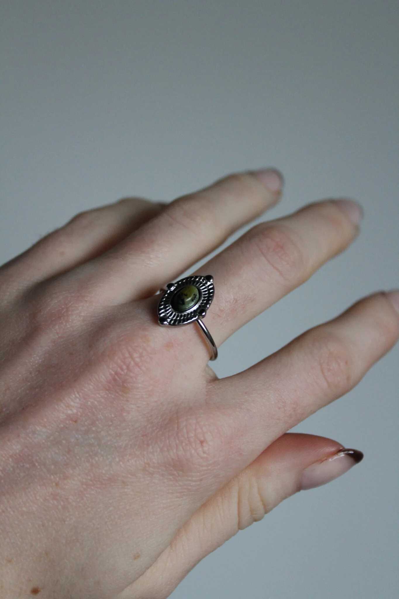 Livia - Ring - Naturstein - Edelstahl - Verstellbar - Image 7