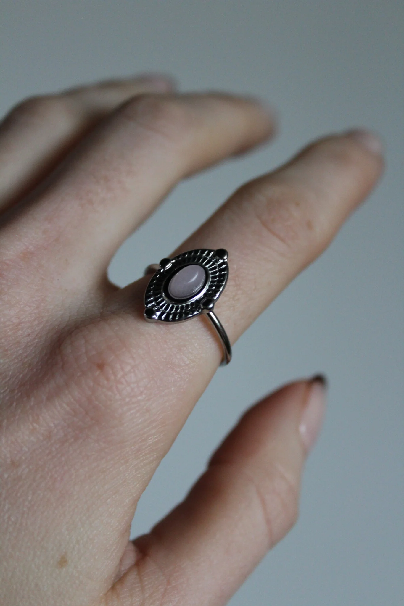 Livia - Ring - Naturstein - Edelstahl - Verstellbar - Image 9
